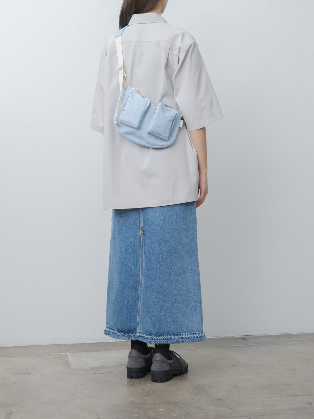 Namu Shop - Amiacalva Cotton Polyester Bodybag S - Stripe Blue