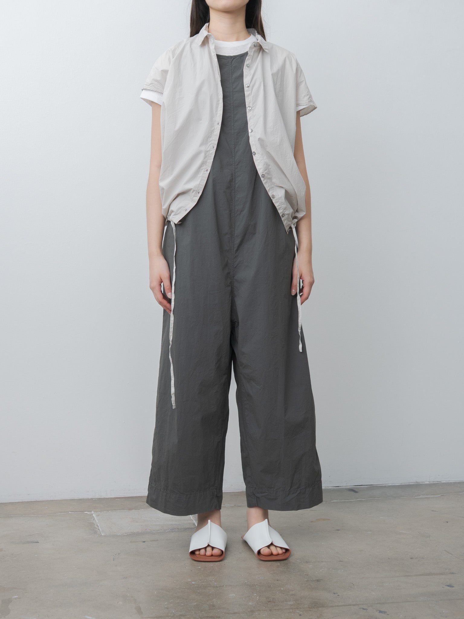 Namu Shop - Album di Famiglia Short Sleeveless Shirt TC - Pebble