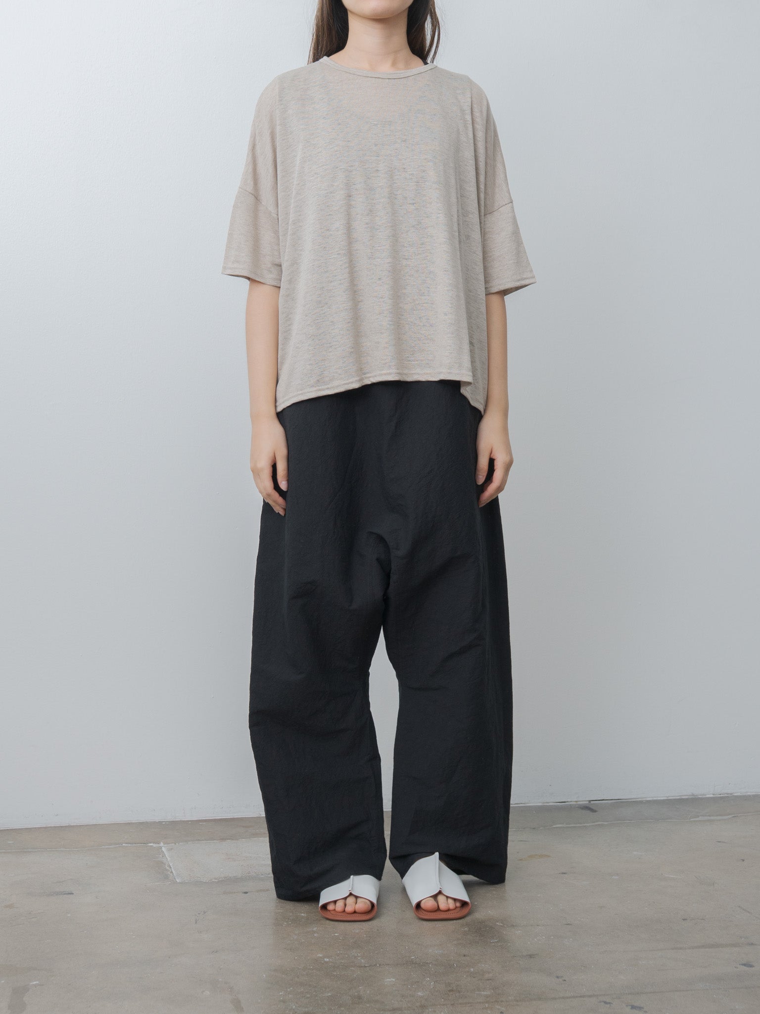 Namu Shop - Ichi Antiquites Short Sleeve Pullover - Natural