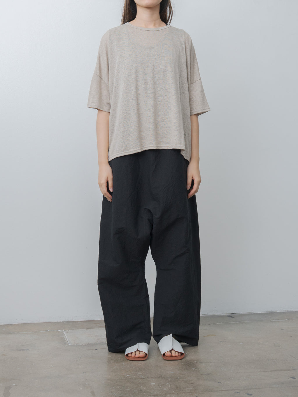 Namu Shop - Ichi Antiquites Short Sleeve Pullover - Natural