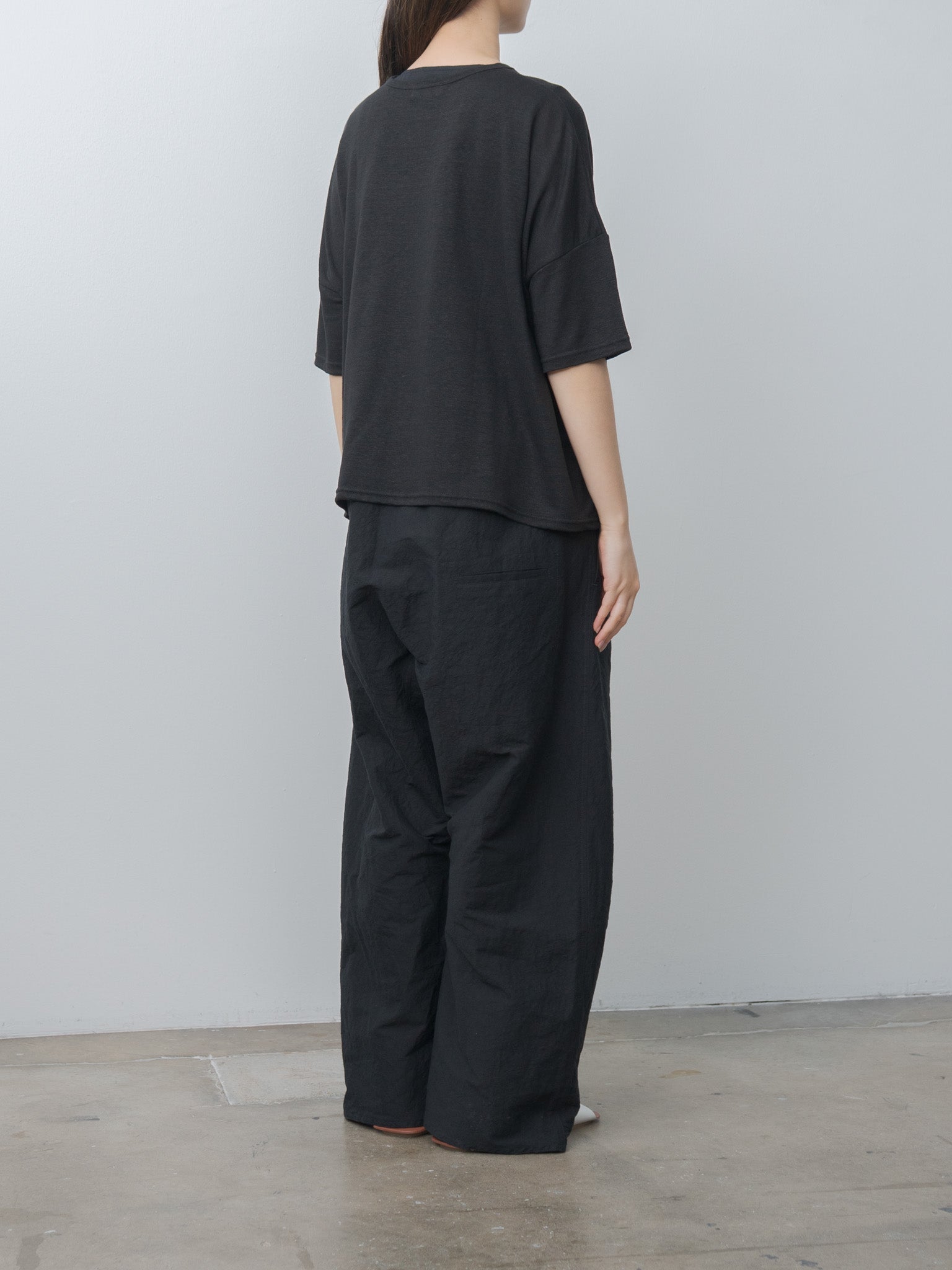 Namu Shop - Ichi Antiquites Short Sleeve Pullover - Black