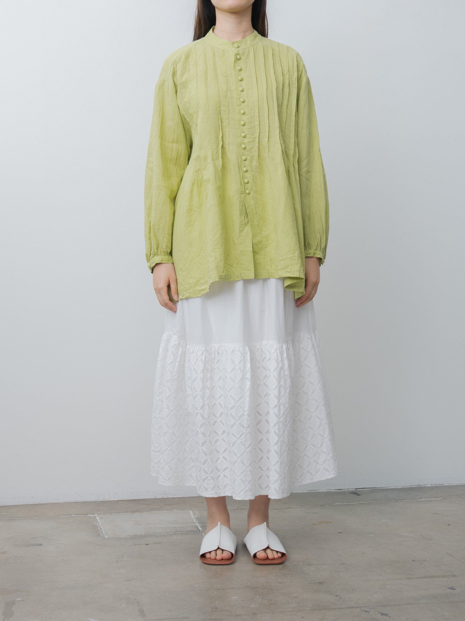 Namu Shop - Ichi Antiquites French Linen Shirt - Pistachio