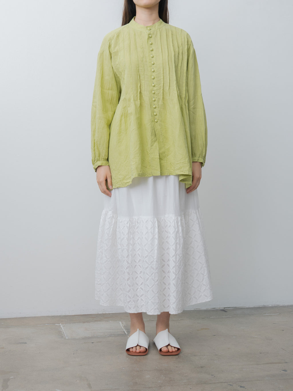 Namu Shop - Ichi Antiquites French Linen Shirt - Pistachio