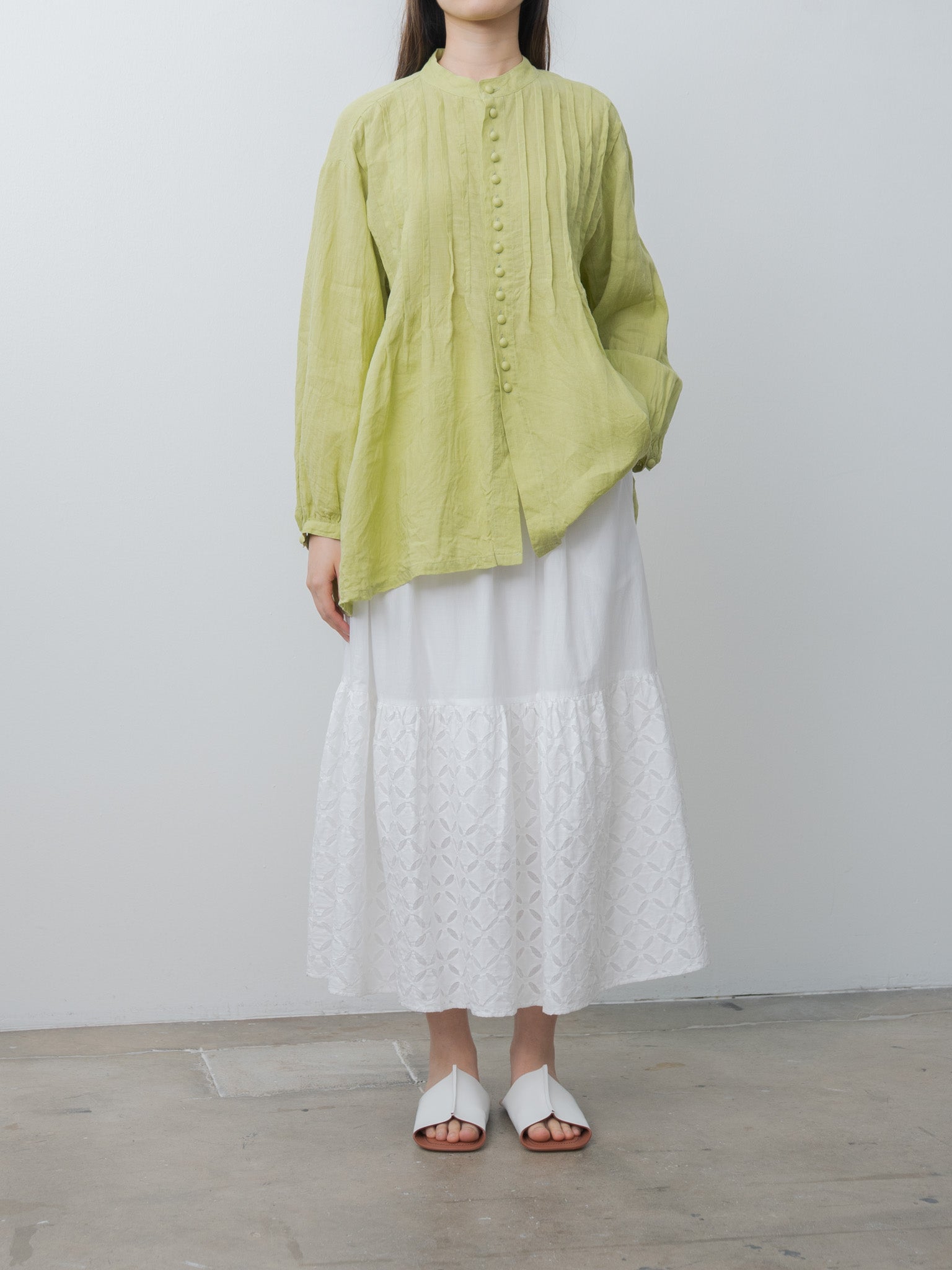 Namu Shop - Ichi Antiquites French Linen Shirt - Pistachio