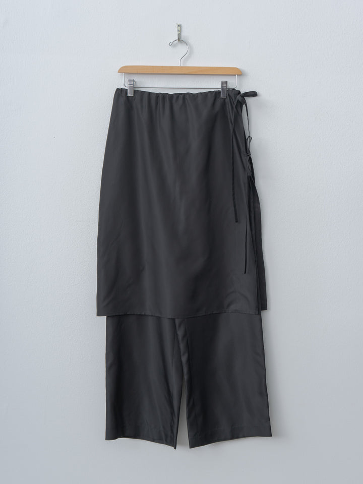 Namu Shop - Inscrire Cupro Layered Pants - Black