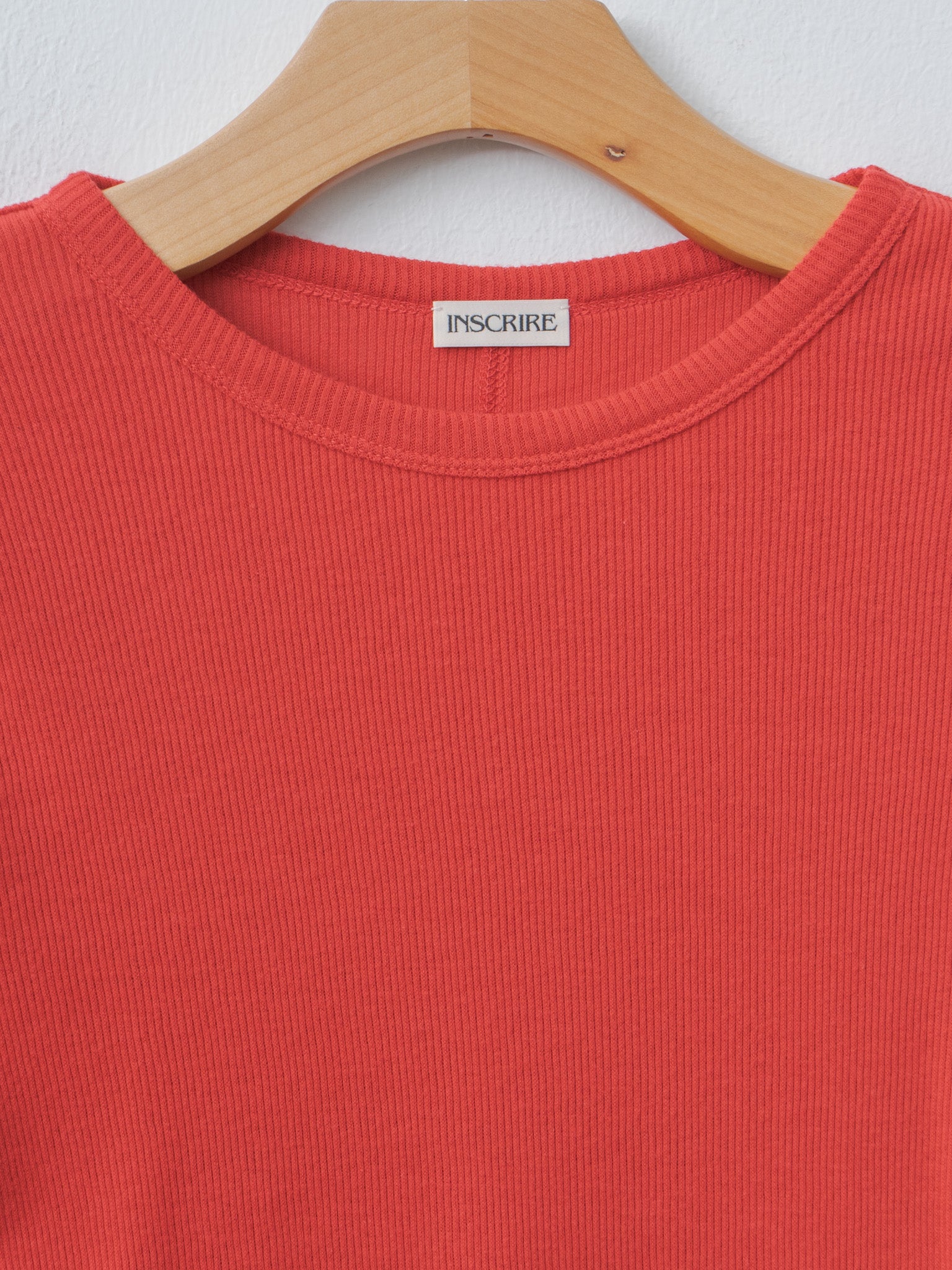 Namu Shop - Inscrire Gauze Teleco Long Sleeve Tee - Red