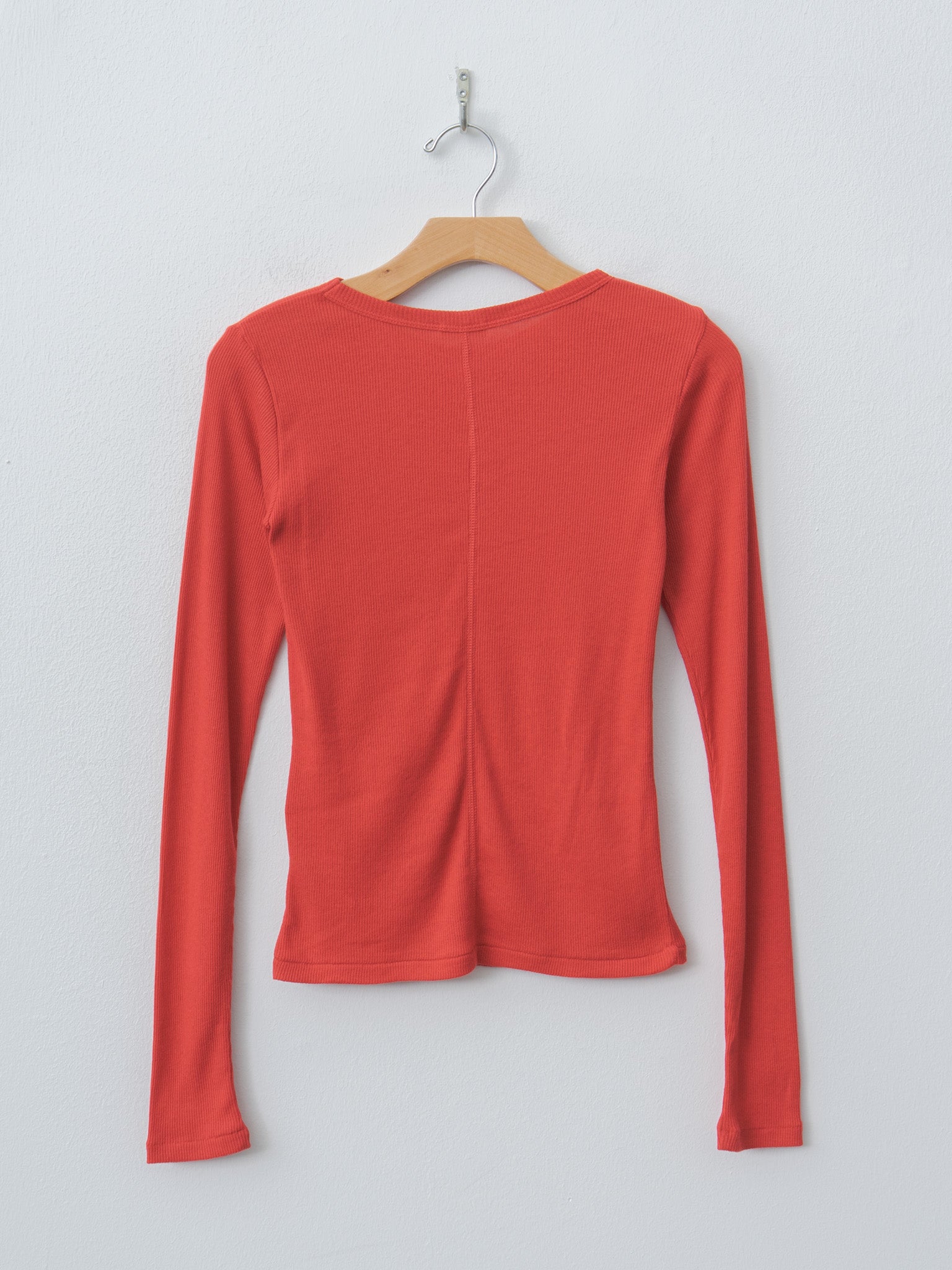 Namu Shop - Inscrire Gauze Teleco Long Sleeve Tee - Red