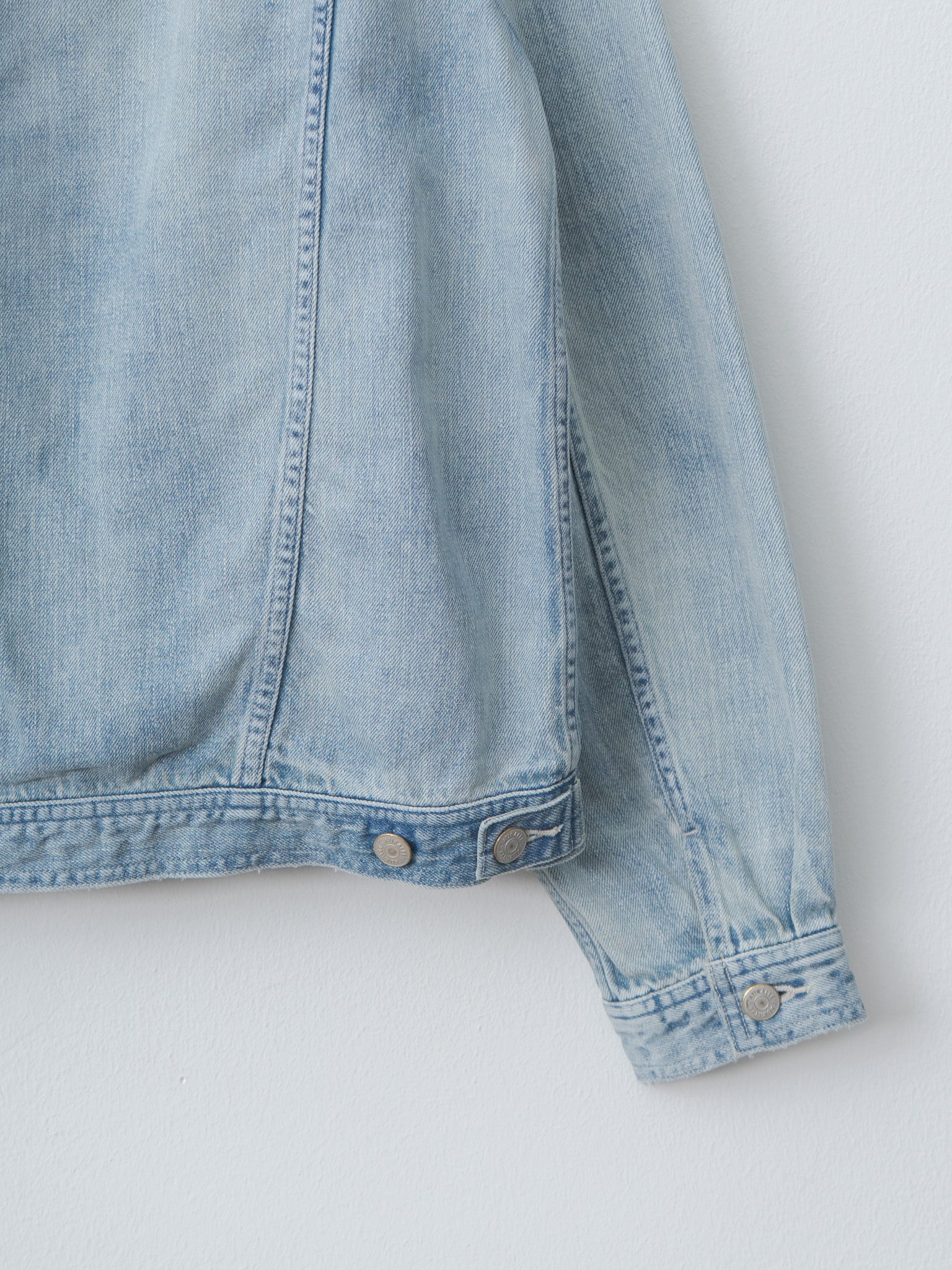 Namu Shop - Auralee Faded Selvedge Light Denim Blouson - Light Indigo