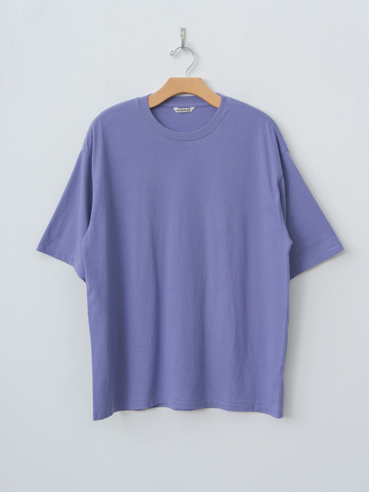 Namu Shop - Auralee Brushed Organic Cotton Jersey Tee - Light Purple