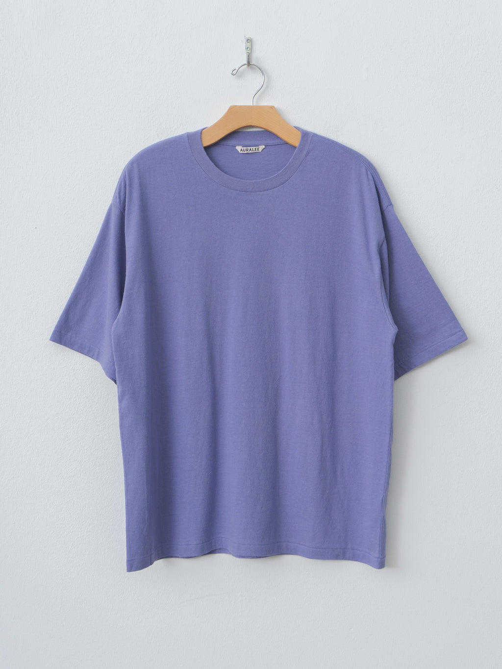 Namu Shop - Auralee Brushed Organic Cotton Jersey Tee - Light Purple