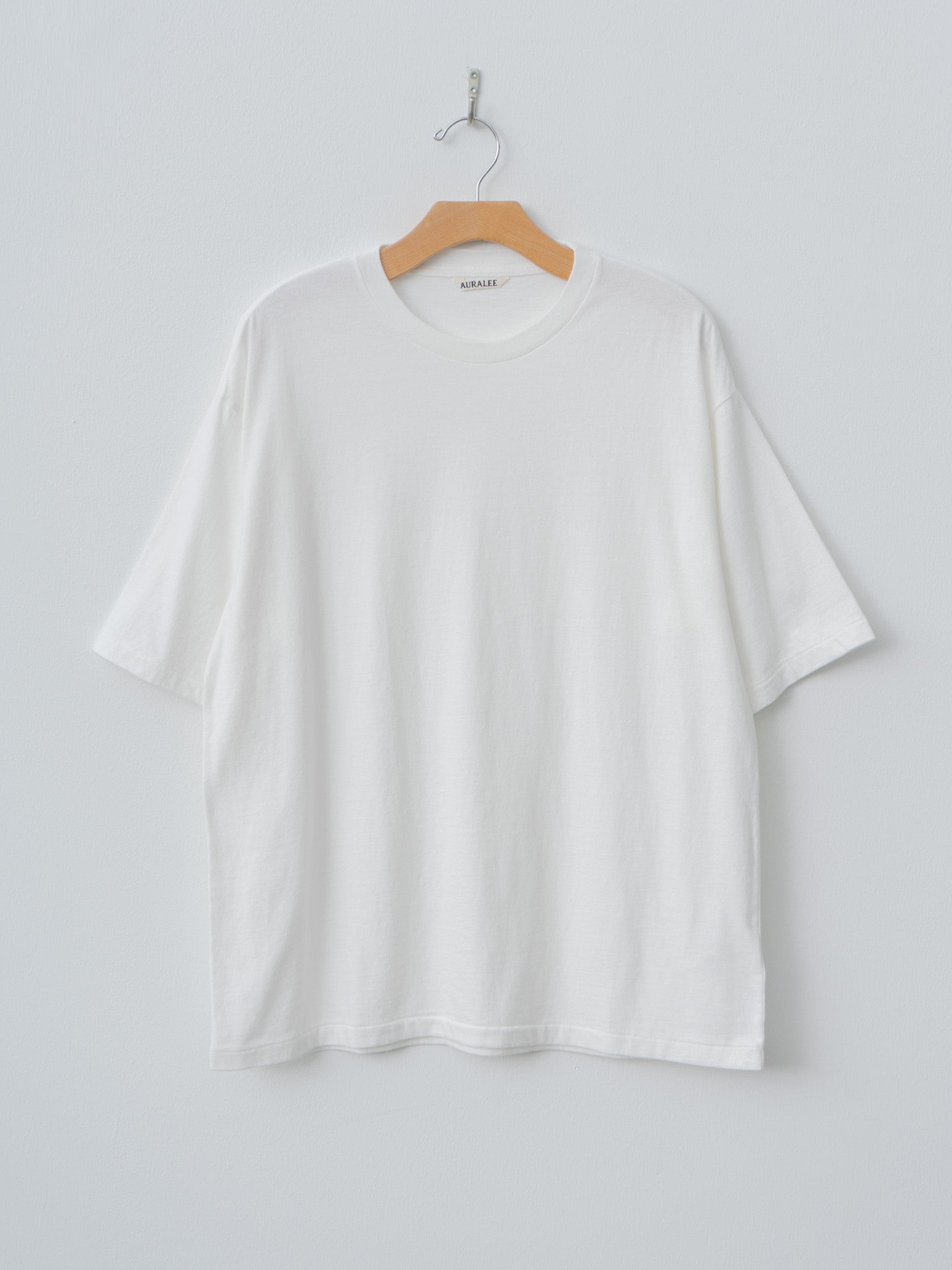 Namu Shop - Auralee Brushed Organic Cotton Jersey Tee - White