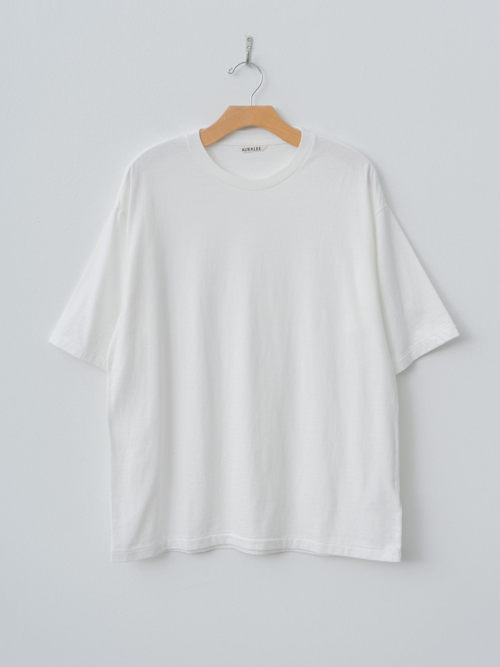 Namu Shop - Auralee Brushed Organic Cotton Jersey Tee - White