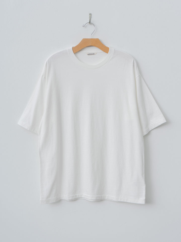 Namu Shop - Auralee Brushed Organic Cotton Jersey Tee - White