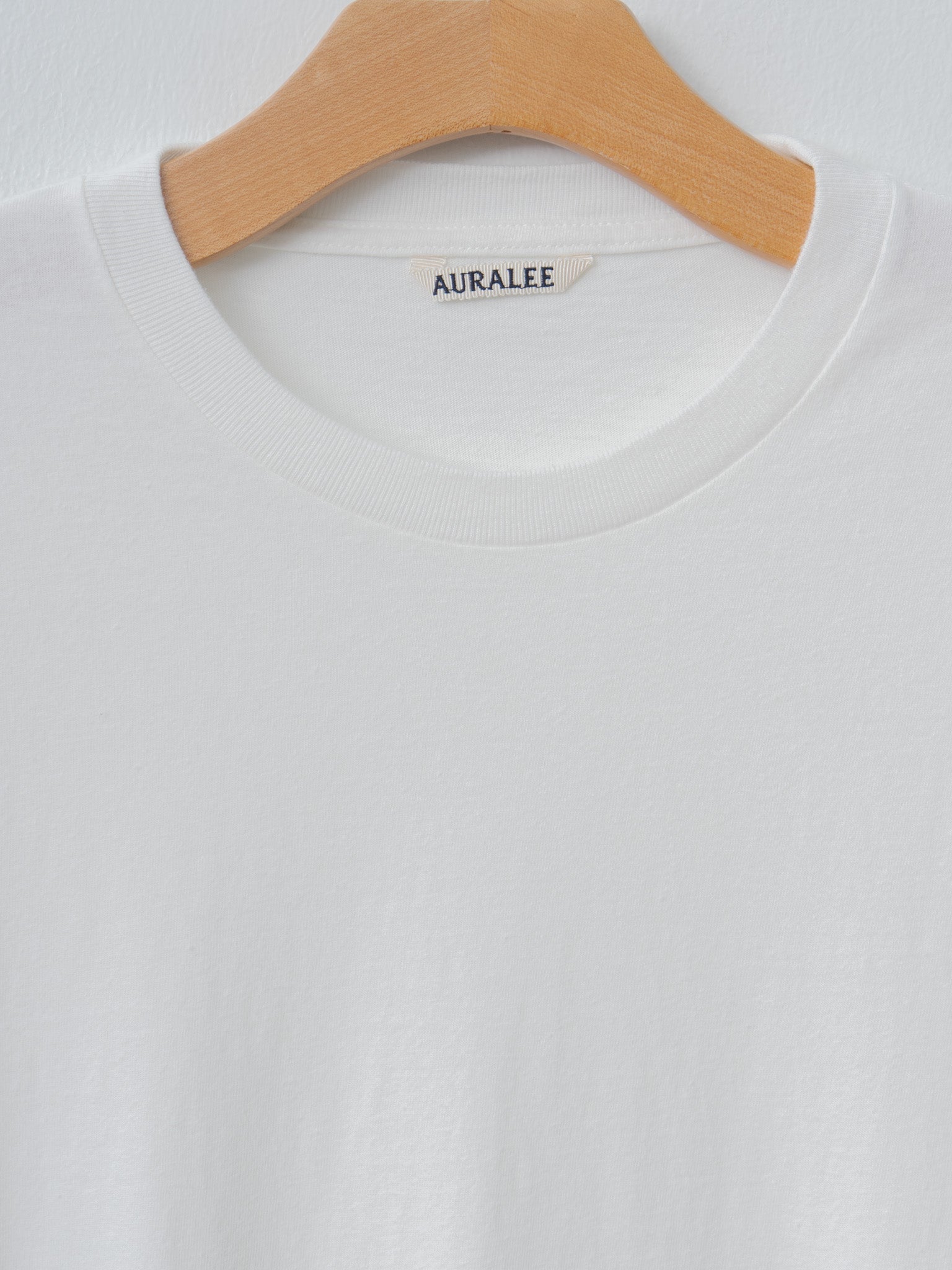Namu Shop - Auralee Brushed Organic Cotton Jersey Tee - White
