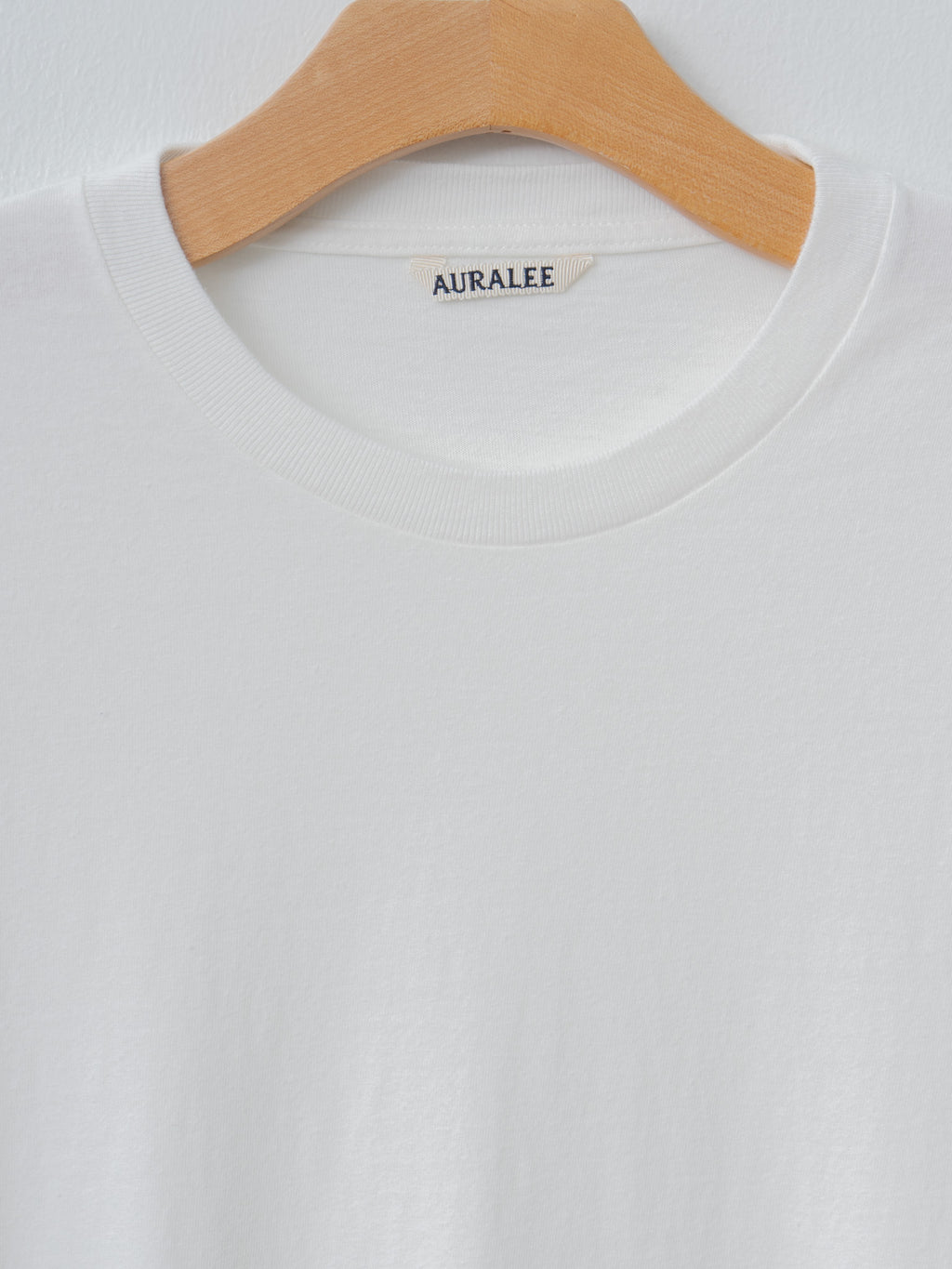 Namu Shop - Auralee Brushed Organic Cotton Jersey Tee - White