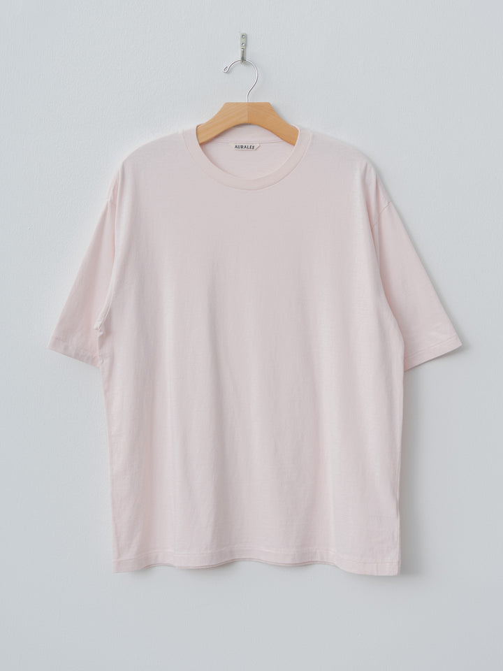 Namu Shop - Auralee Brushed Organic Cotton Jersey Tee - Pale Pink