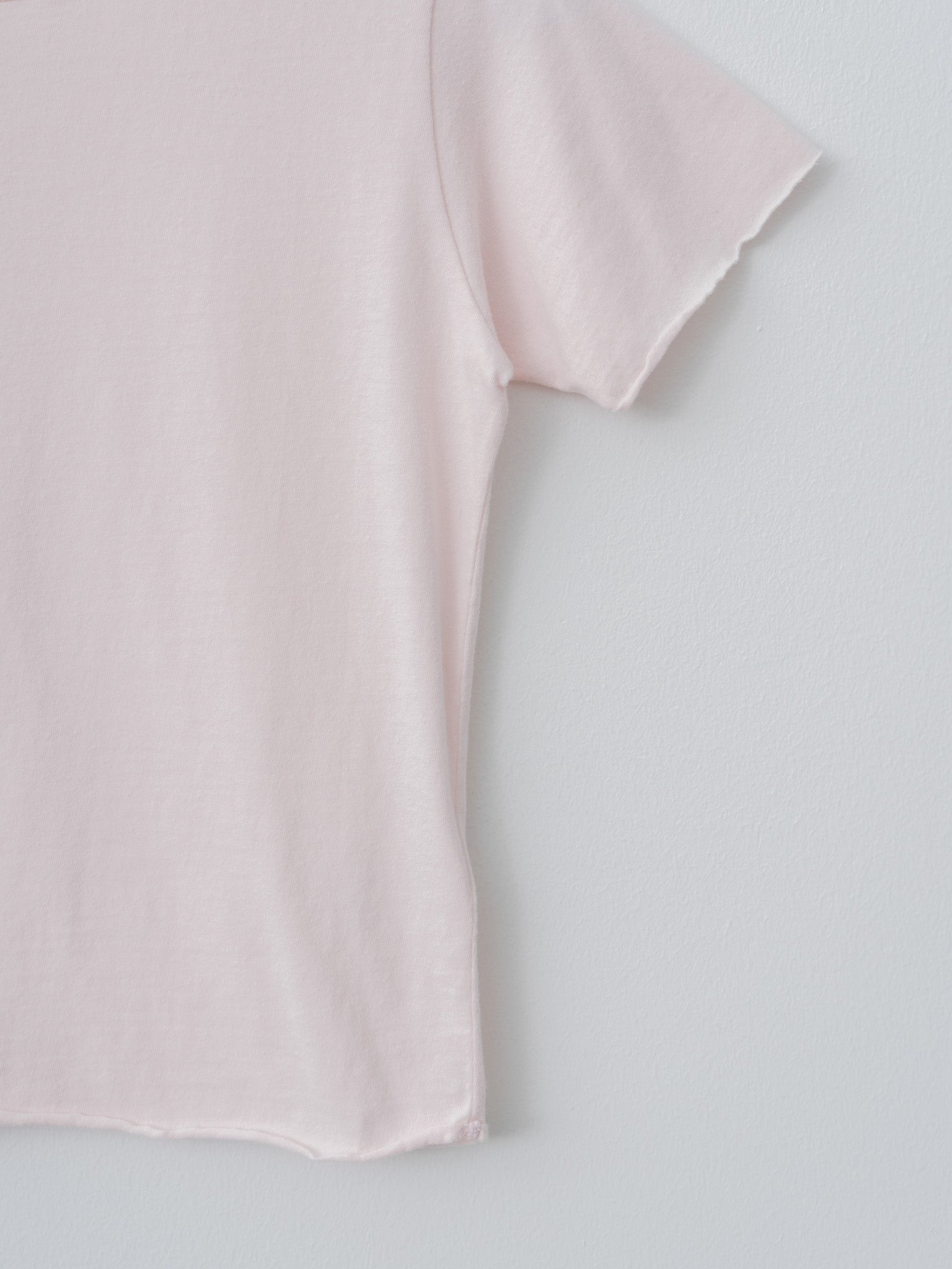 Namu Shop - Auralee Brushed Organic Cotton Jersey Tee - Pale Pink