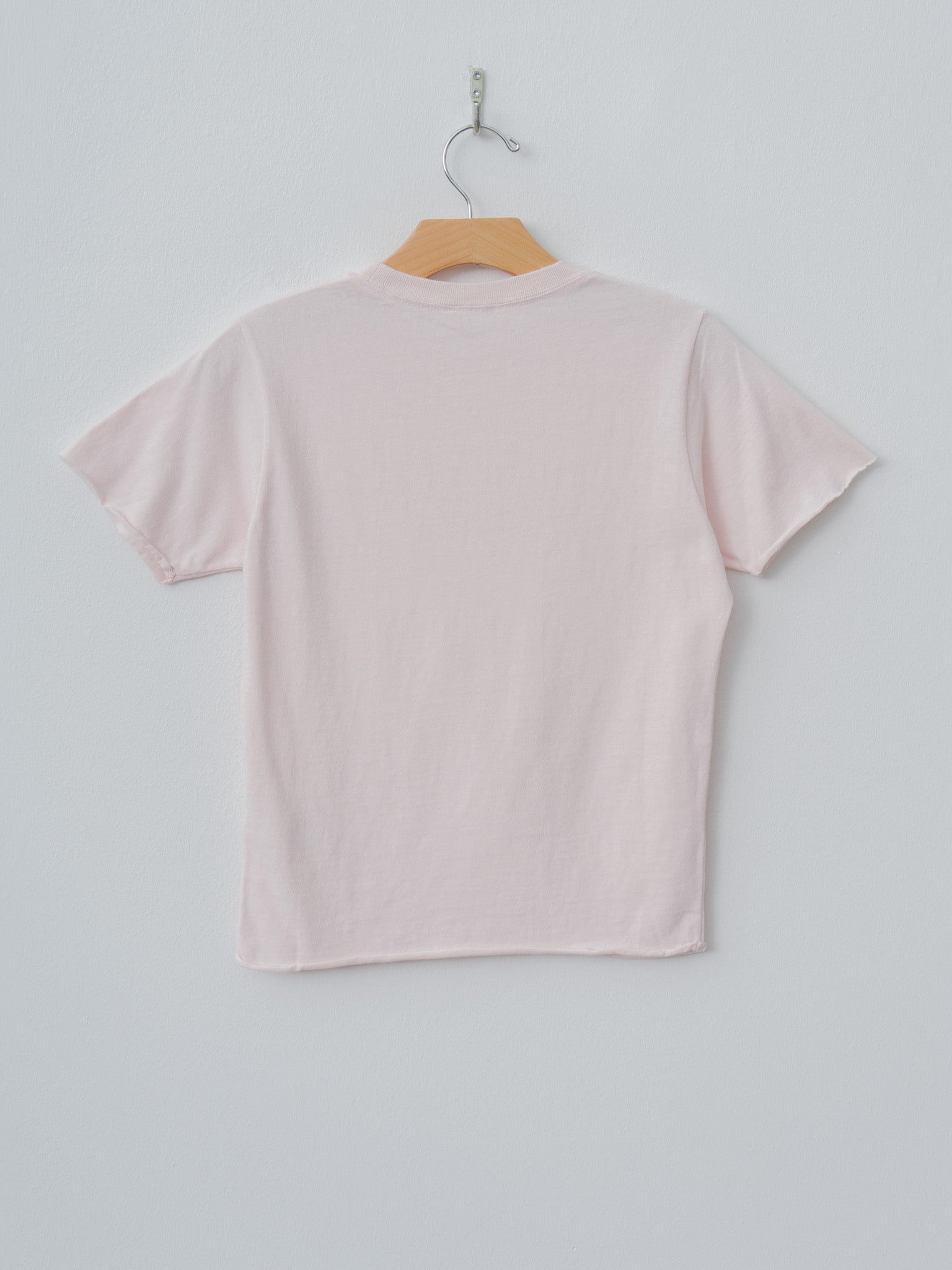 Namu Shop - Auralee Brushed Organic Cotton Jersey Tee - Pale Pink