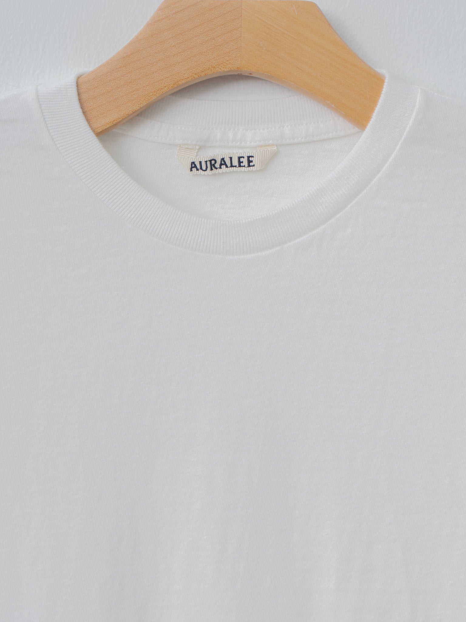 Namu Shop - Auralee Brushed Organic Cotton Jersey Tee - White