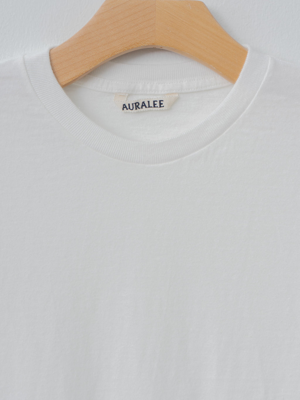Namu Shop - Auralee Brushed Organic Cotton Jersey Tee - White