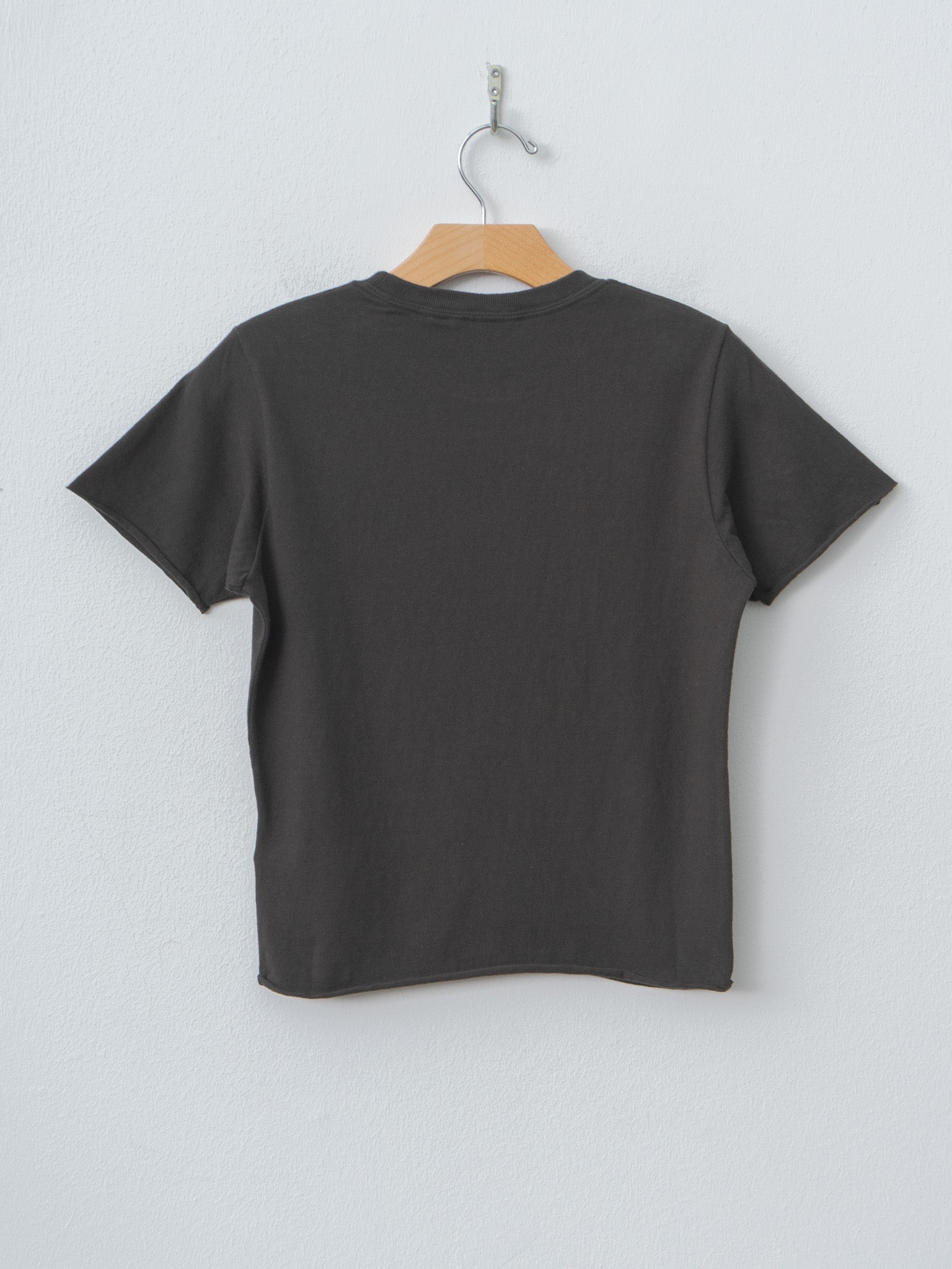 Namu Shop - Auralee Brushed Organic Cotton Jersey Tee - Ink Black