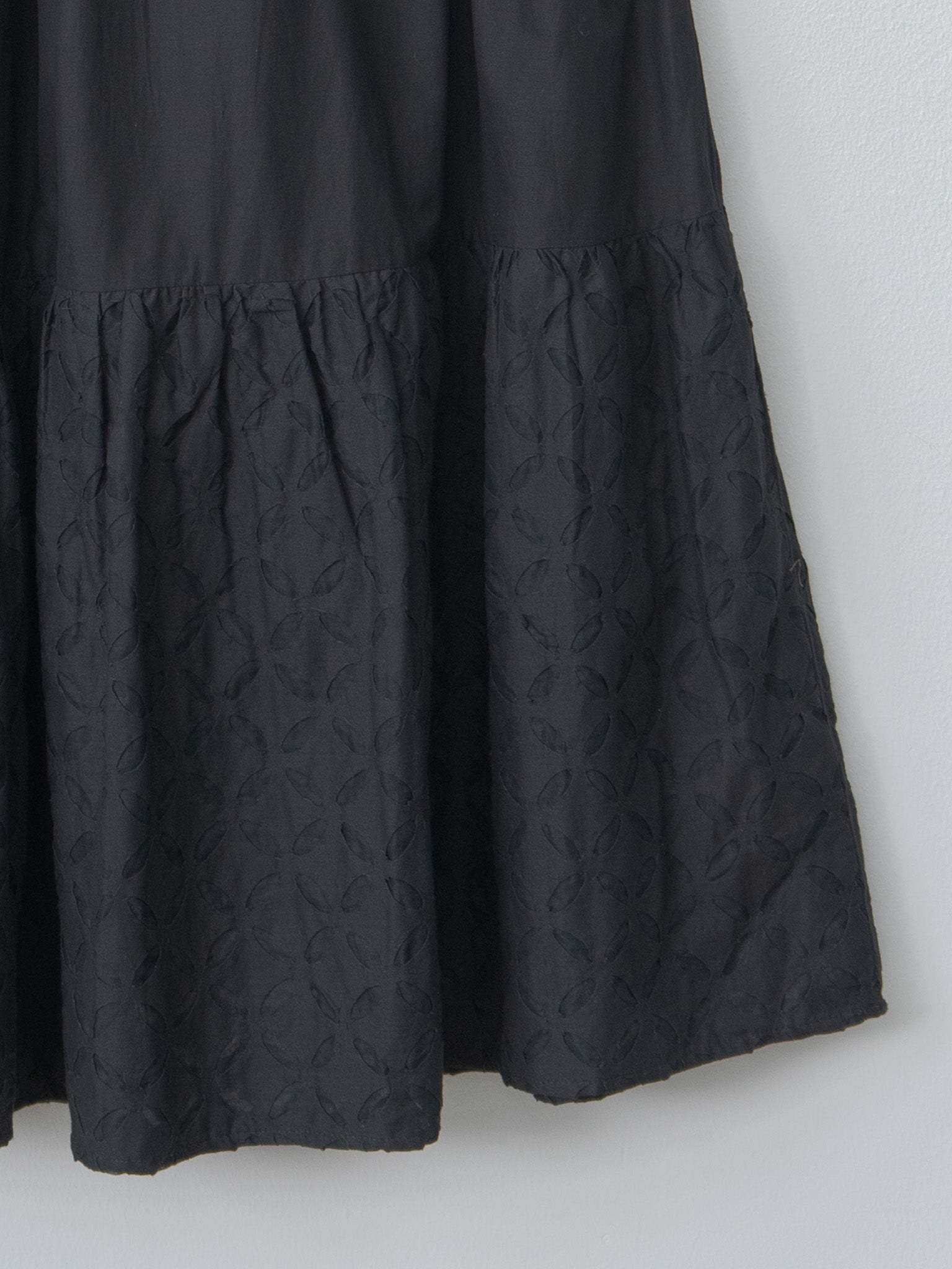Namu Shop - Ichi Antiquites India Reverse Appliqué Skirt - Black