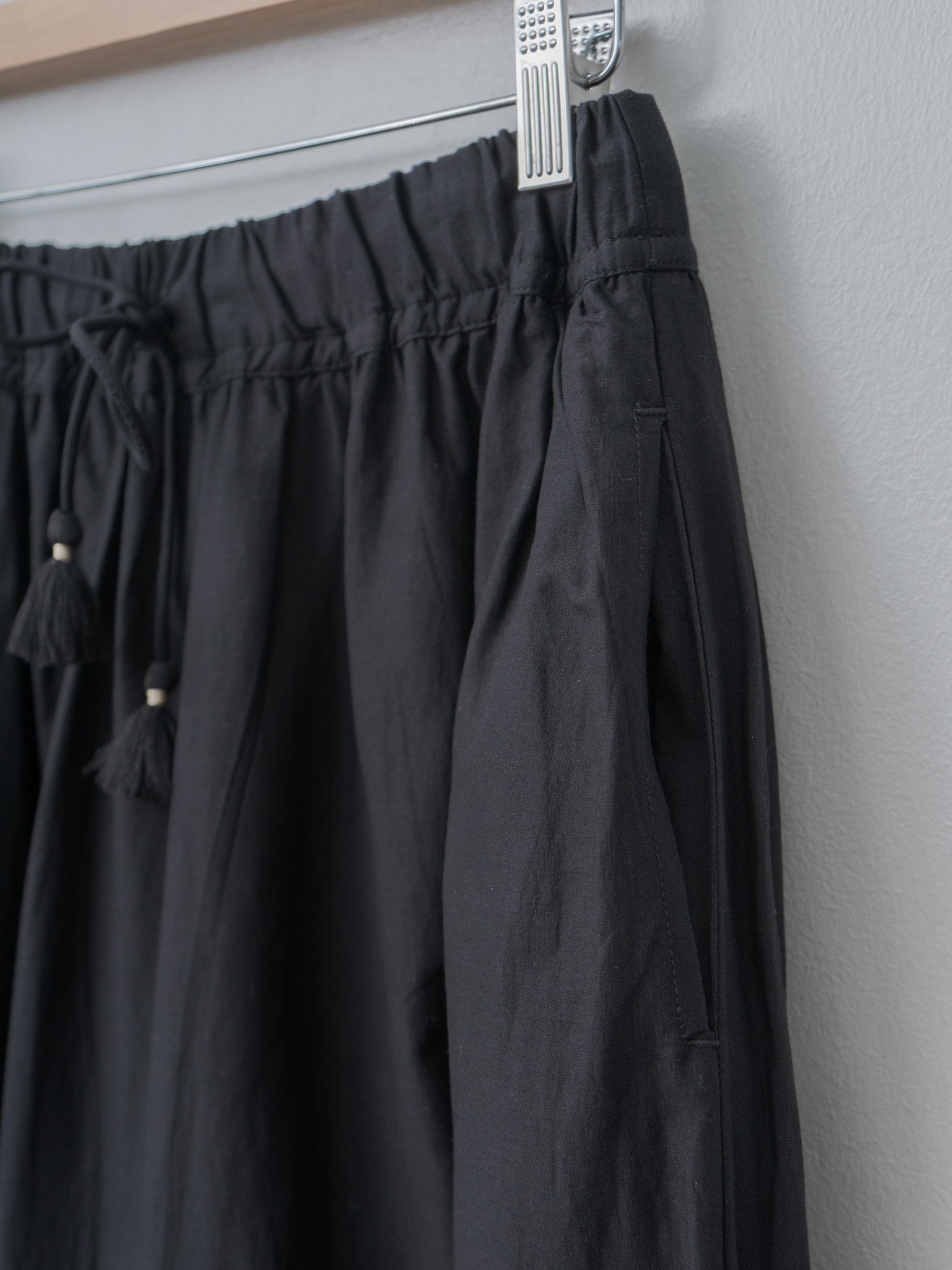 Namu Shop - Ichi Antiquites India Reverse Appliqué Skirt - Black