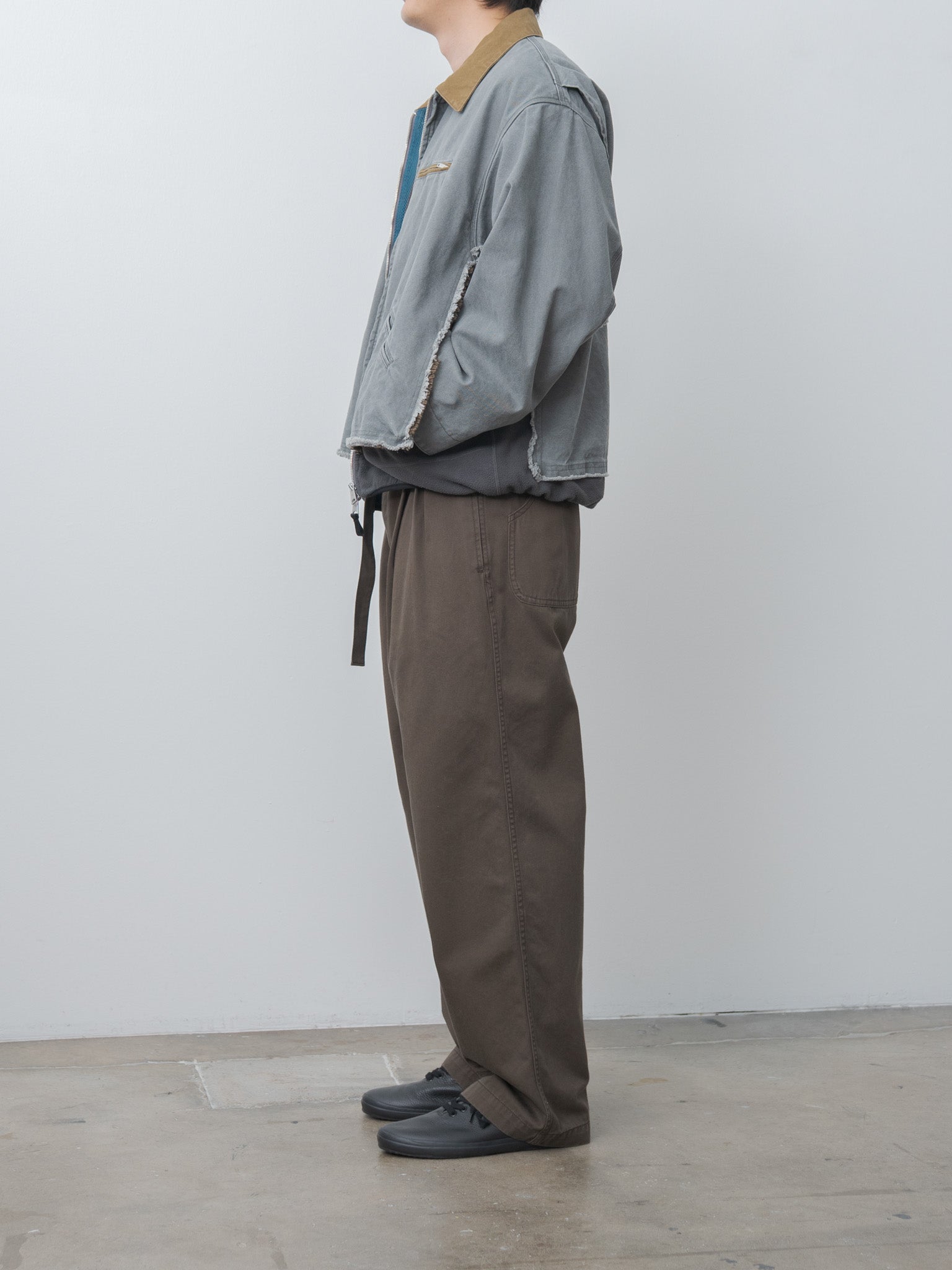Namu Shop - Yoke Connected Work Jacket - Gray