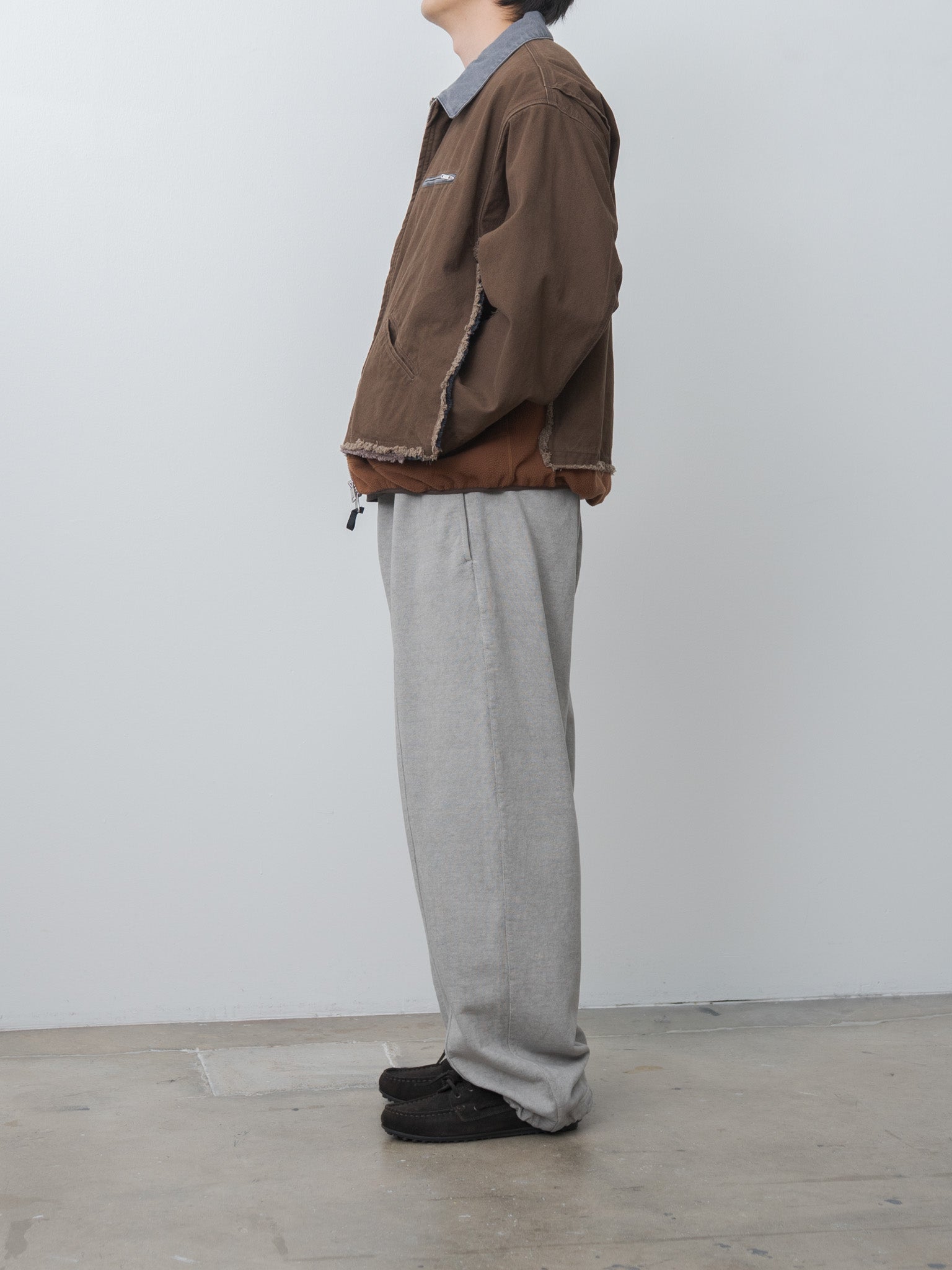 Namu Shop - Yoke Garment-dyed Lounge Pants - Gray