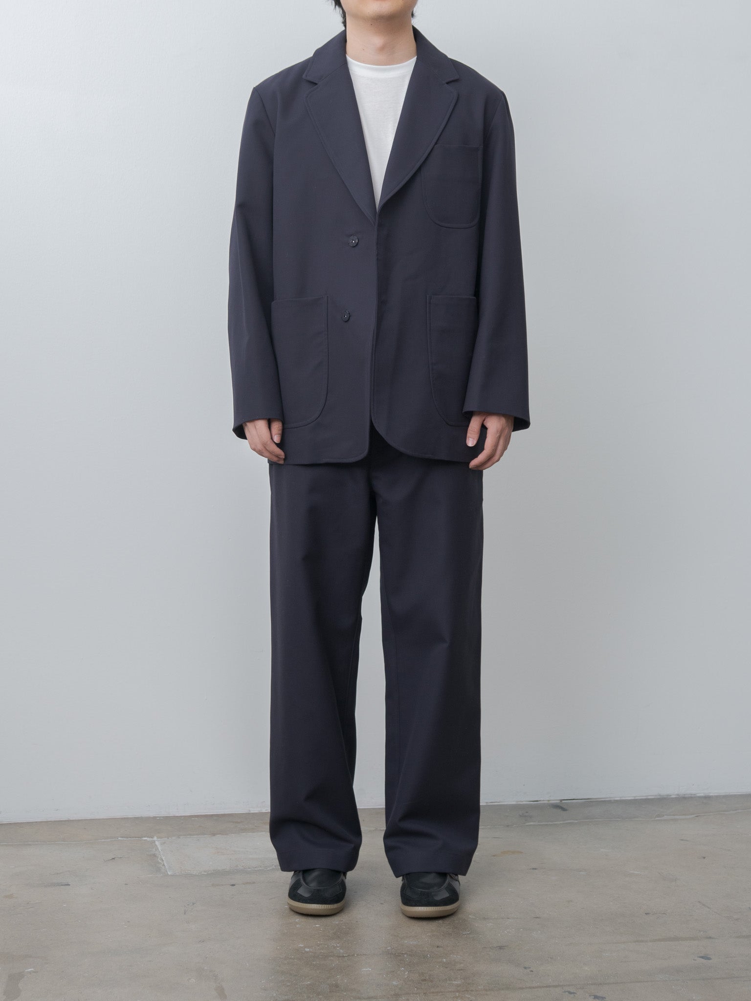 Namu Shop - Document High Density Cotton Painter Pants - Navy