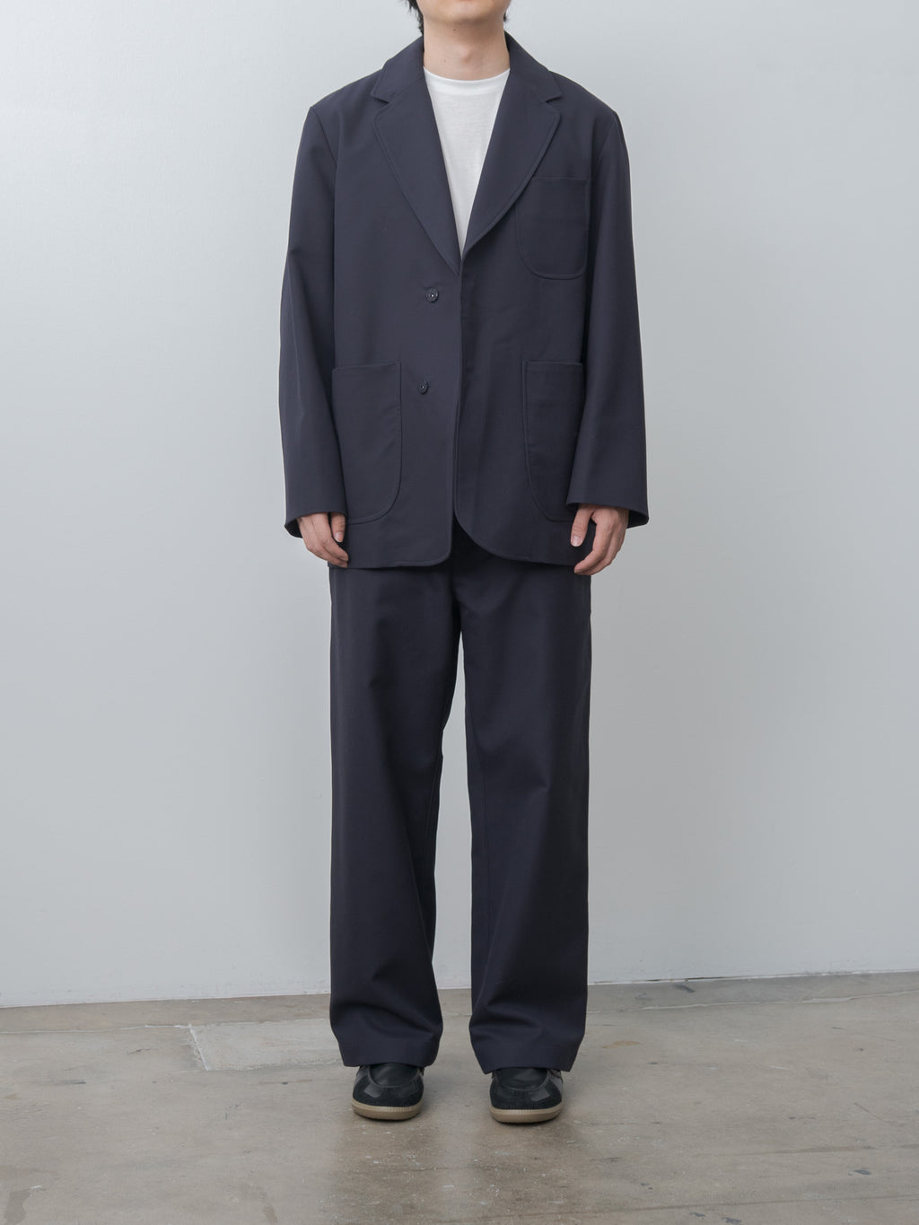 Namu Shop - Document High Density Cotton Painter Pants - Navy