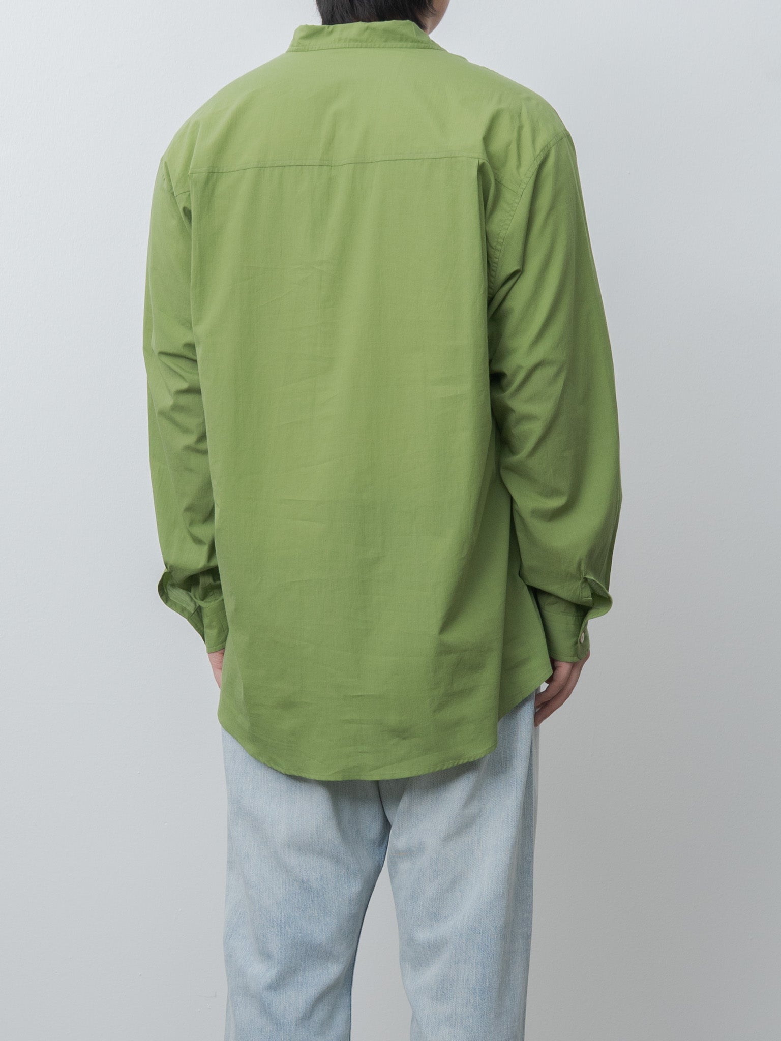 Namu Shop - Auralee Super Fine Cotton Lawn Shirt - Dusty Green