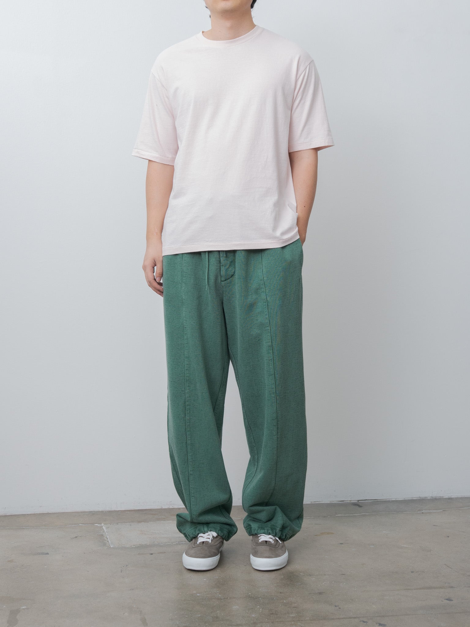 Namu Shop - Yoke Garment-dyed Lounge Pants - Green