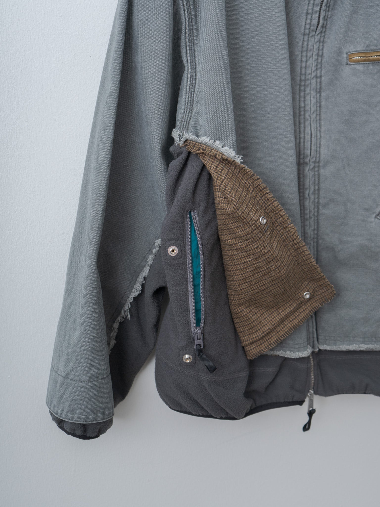 Namu Shop - Yoke Connected Work Jacket - Gray