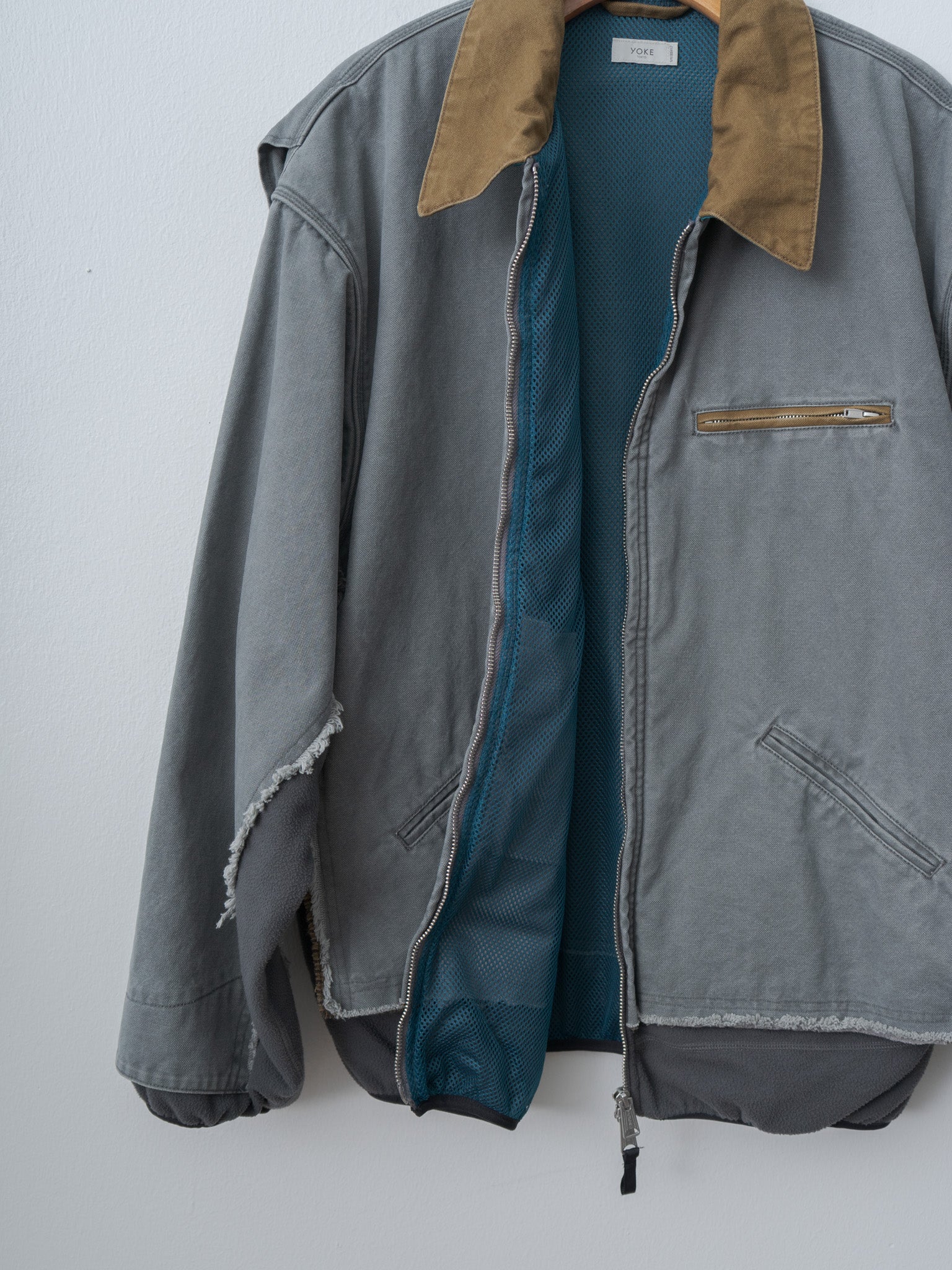 Namu Shop - Yoke Connected Work Jacket - Gray
