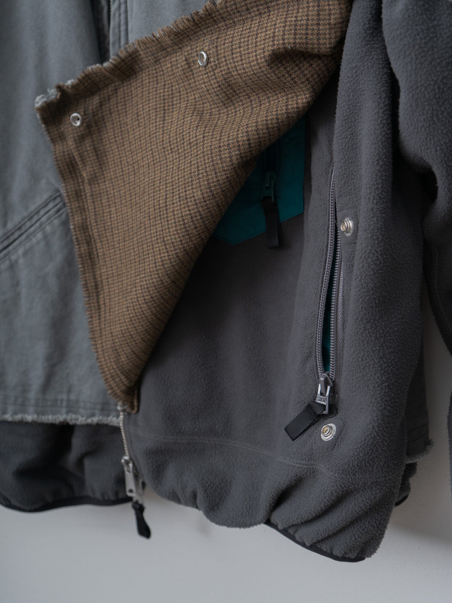 Namu Shop - Yoke Connected Work Jacket - Gray