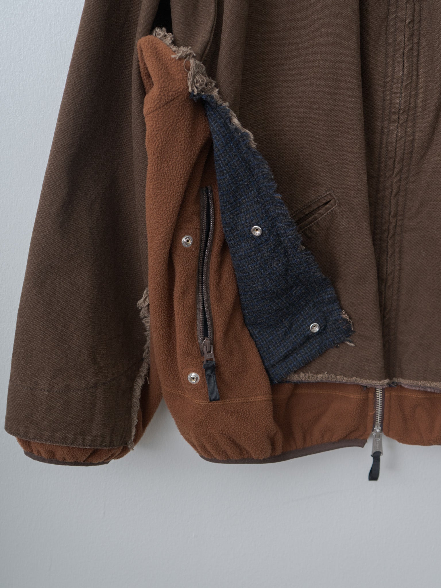 Namu Shop - Yoke Connected Work Jacket - Brown