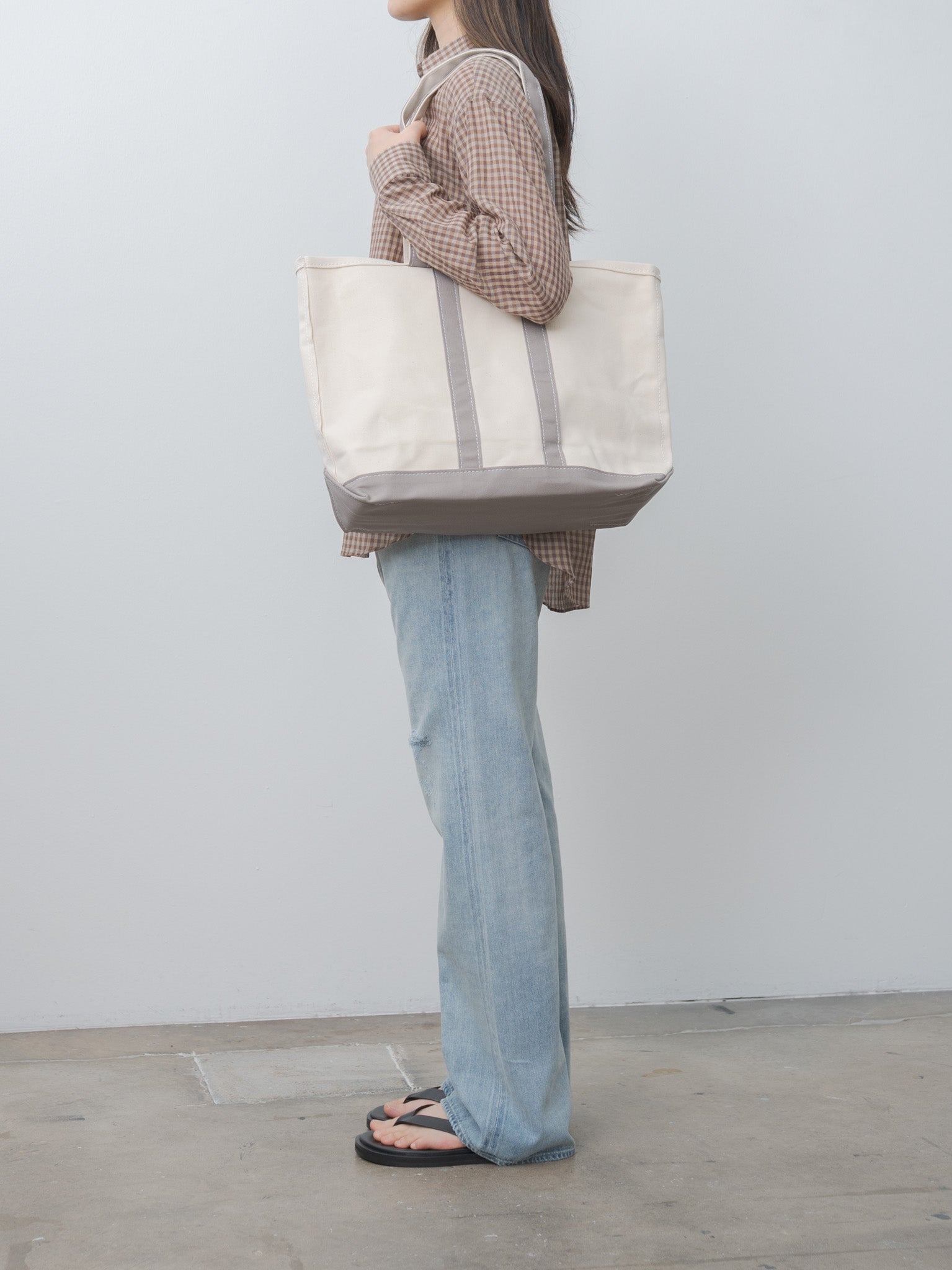 Namu Shop - Tembea Market Tote - Natural/Gray