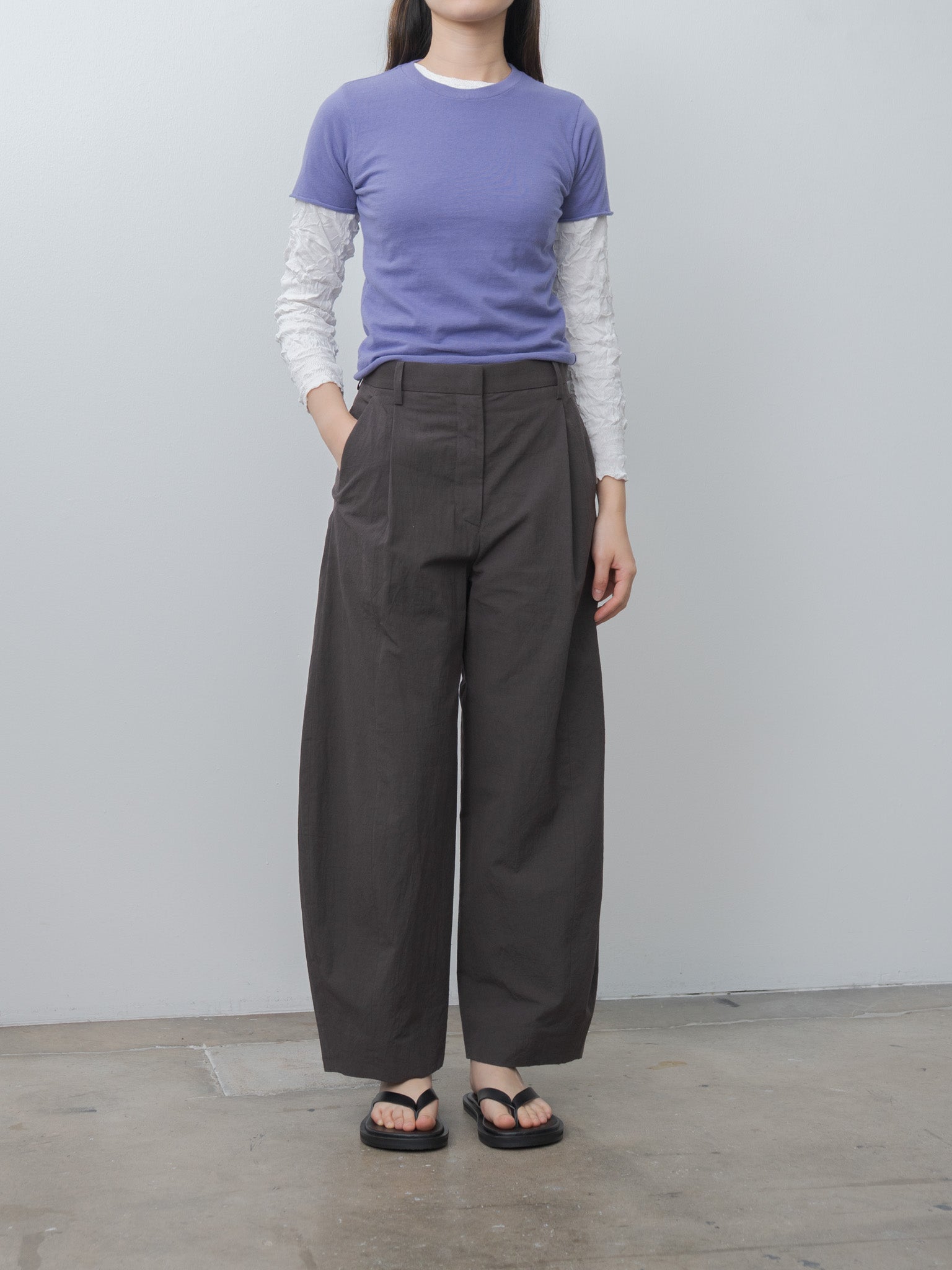 Namu Shop - Sayaka Davis Crinkled Knit Relaxed Pullover - White