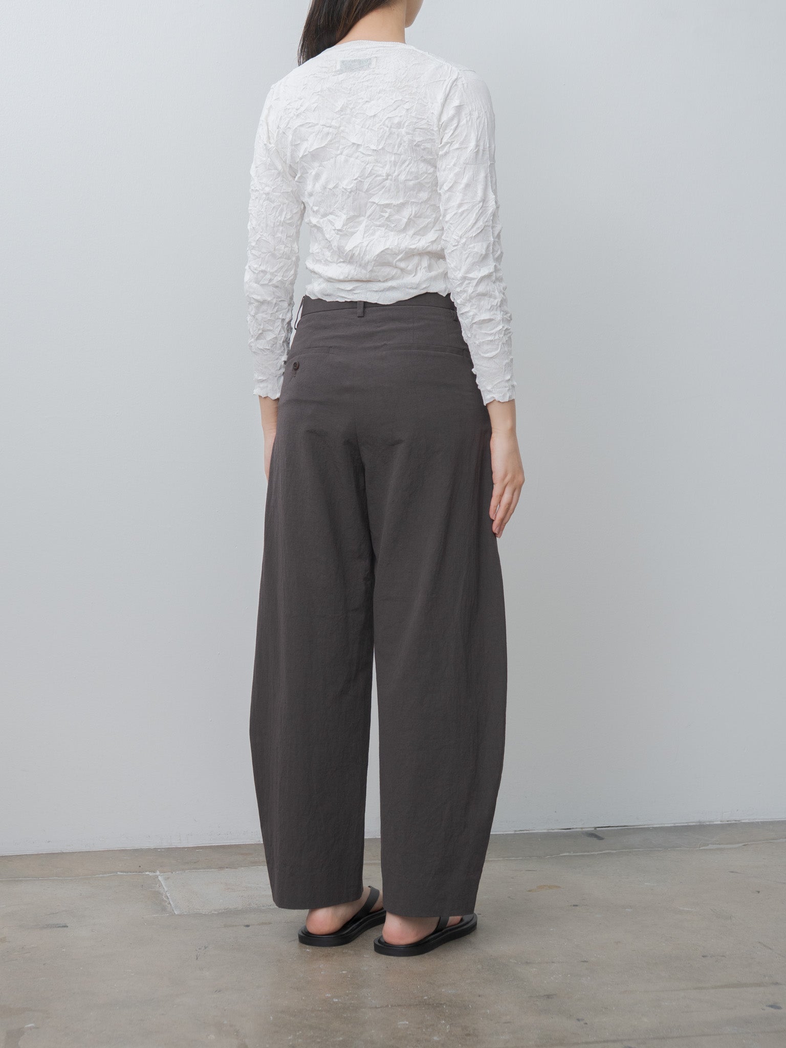 Namu Shop - Sayaka Davis Crinkled Knit Relaxed Pullover - White