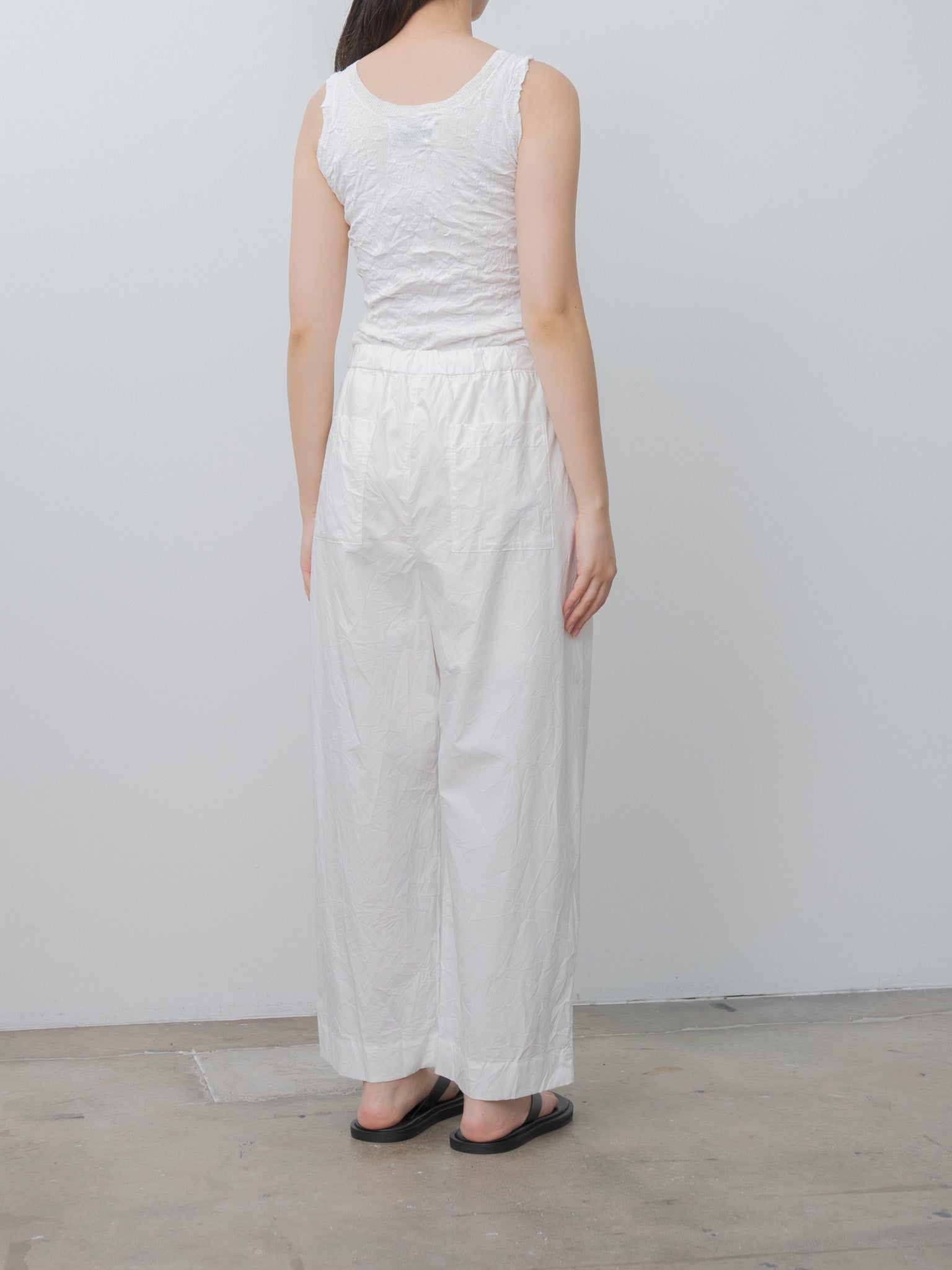 Namu Shop - Sayaka Davis Crinkled Knit Tank - White