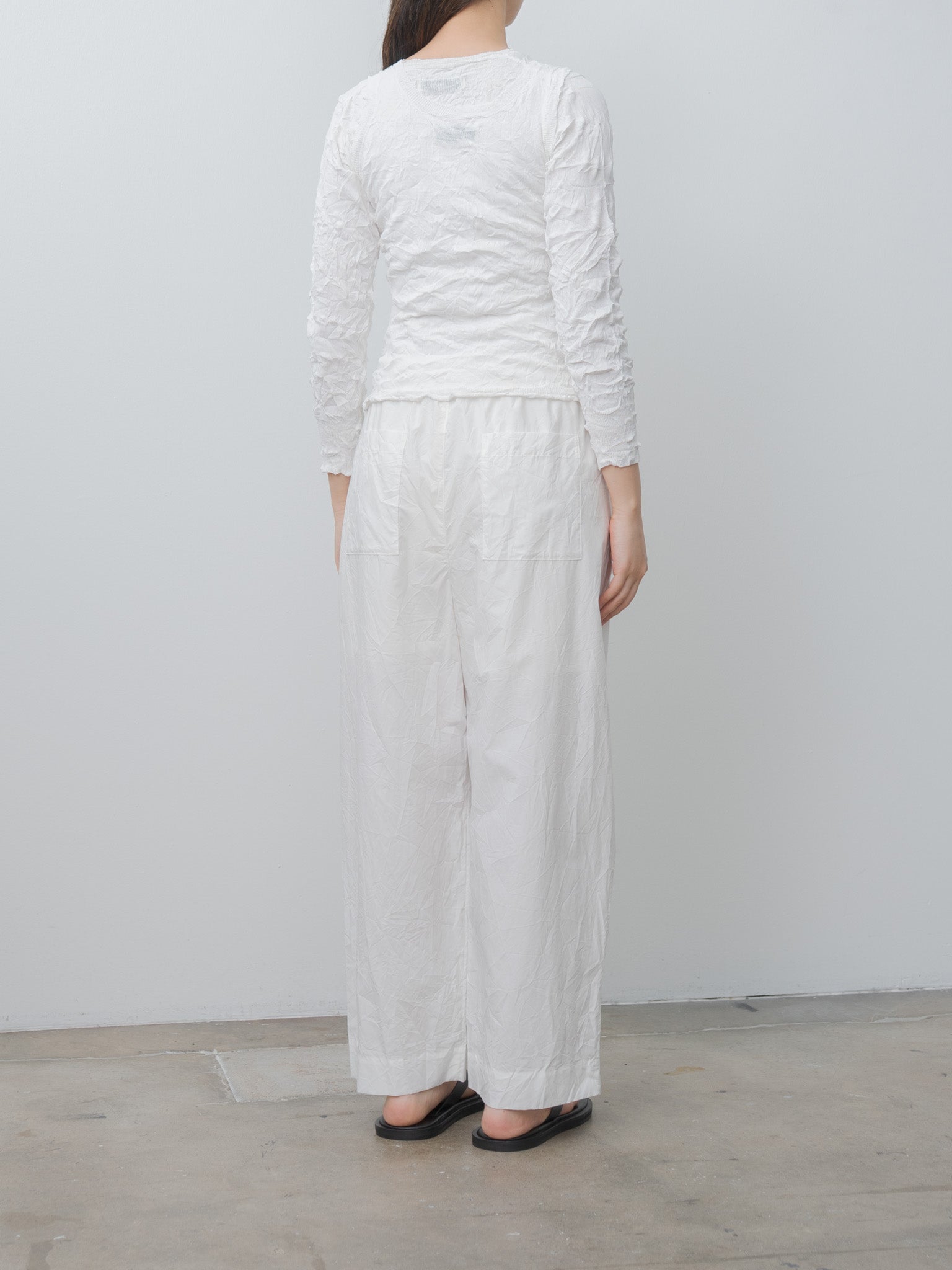 Namu Shop - Sayaka Davis Tucked Pull-on Pants - White