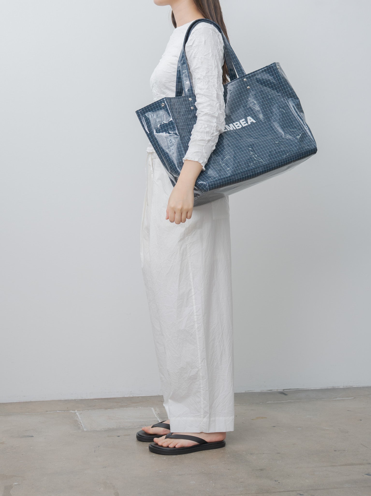 Namu Shop - Tembea Carry Tote - Check Blue