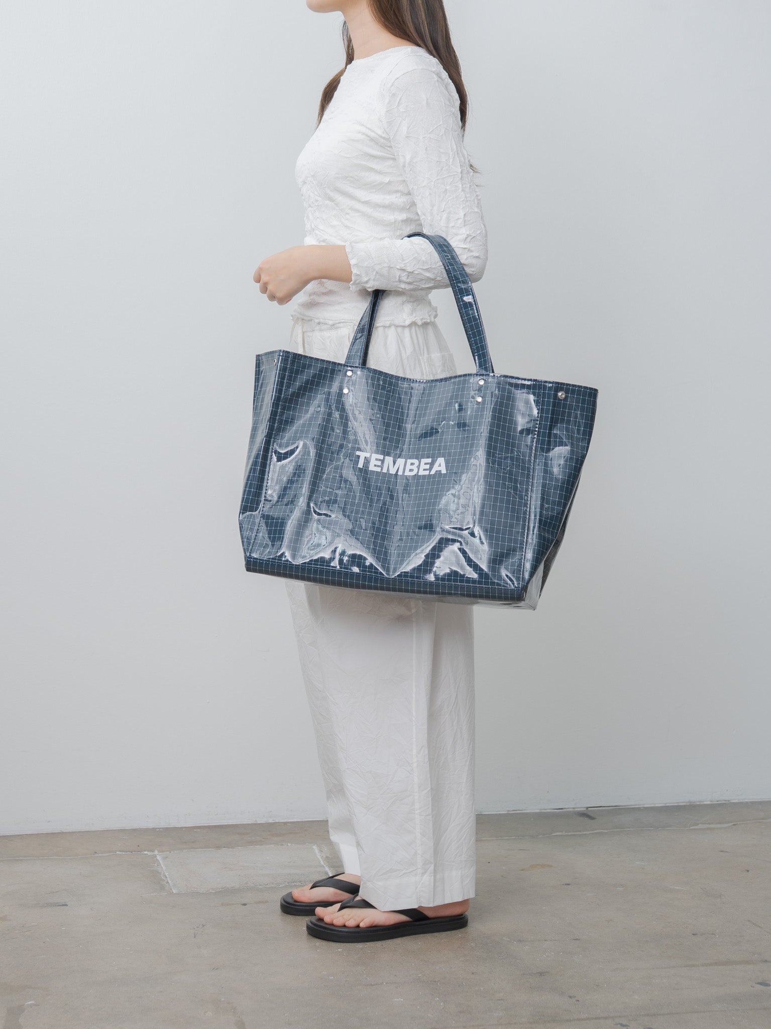 Namu Shop - Tembea Carry Tote - Check Blue