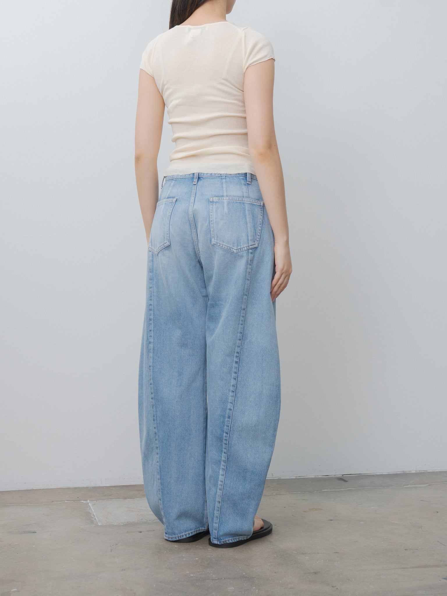 Namu Shop - Sayaka Davis Cap Sleeve Tee - Peach