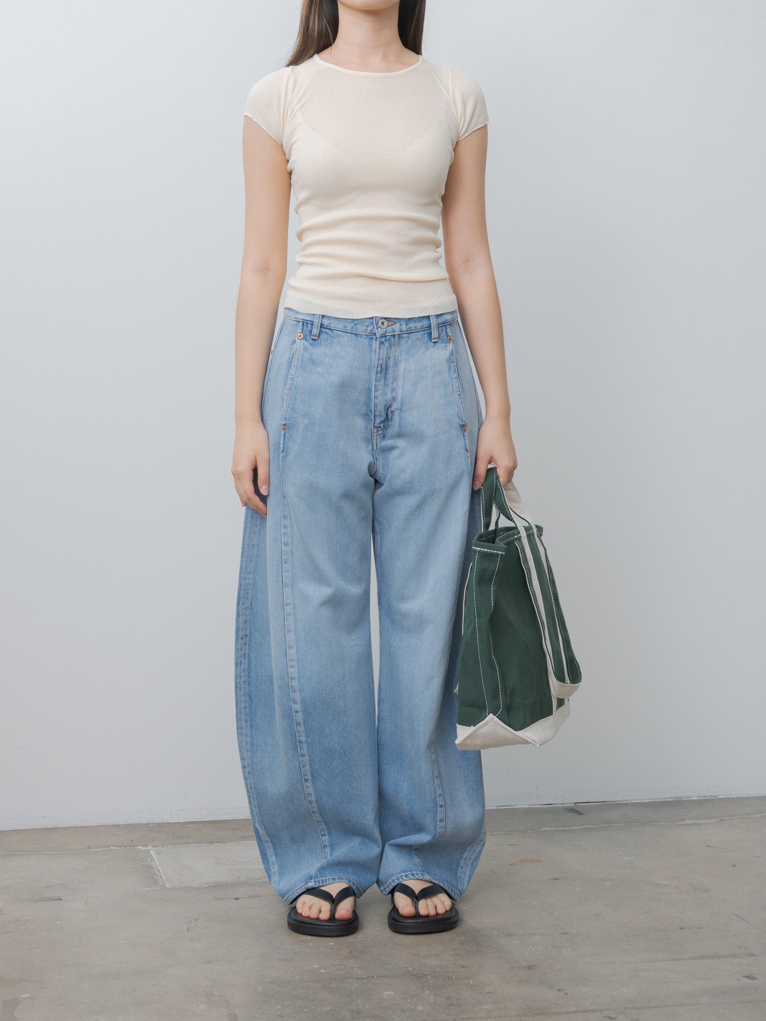 Namu Shop - Tembea Market Tote - Forest Green/Natural
