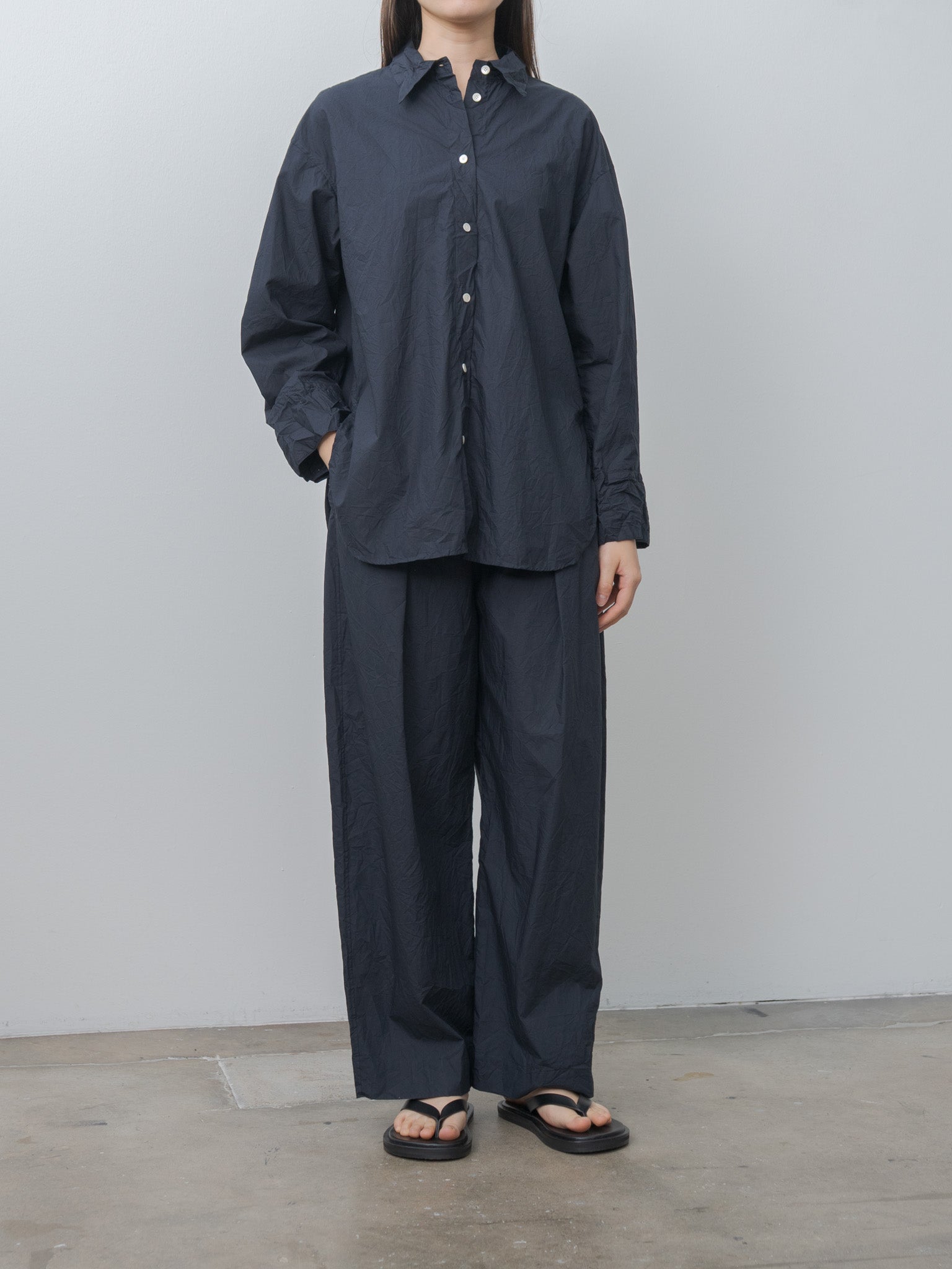 Namu Shop - Sayaka Davis Tucked Pull-on Pants - Navy