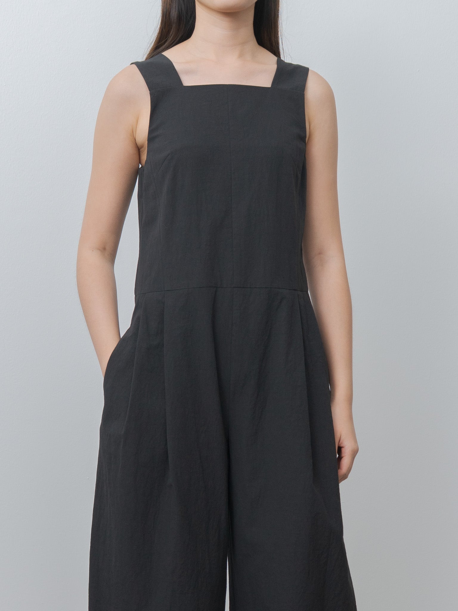 Namu Shop - Sayaka Davis Strap Jumpsuit - Black