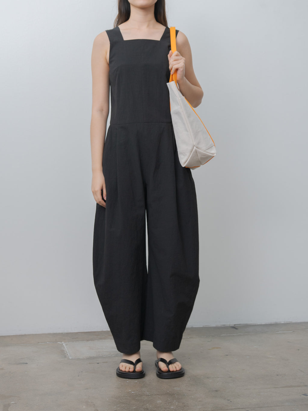 Namu Shop - Sayaka Davis Strap Jumpsuit - Black