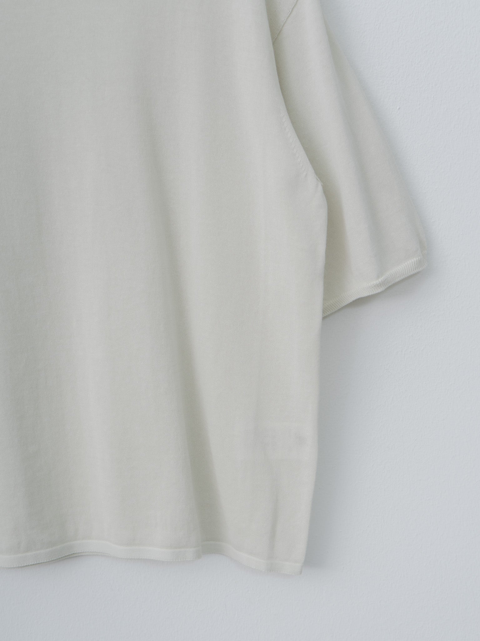 Namu Shop - Unfil High-Twisted Cotton Sheer Knit Layered P/O - Charcoal Brown × Mist Green